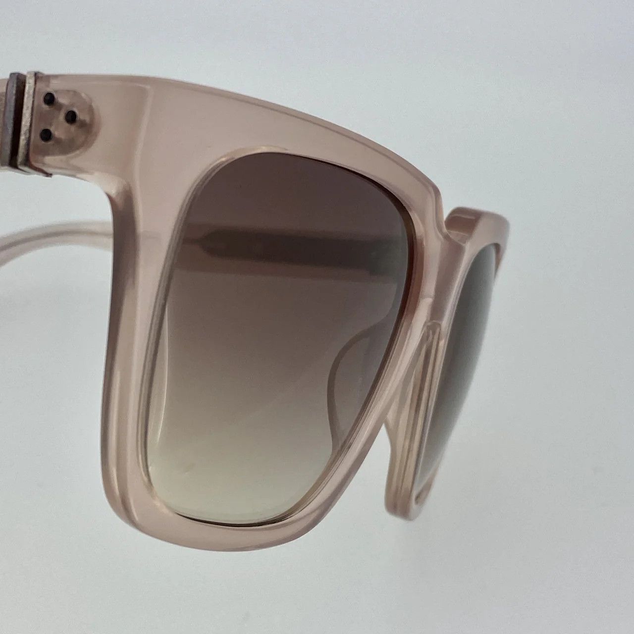 Ann Demeulemeester Ann Demeulemeester Sunglasses Oversized Blush Pink and Brown Size ONE SIZE - 12 Thumbnail