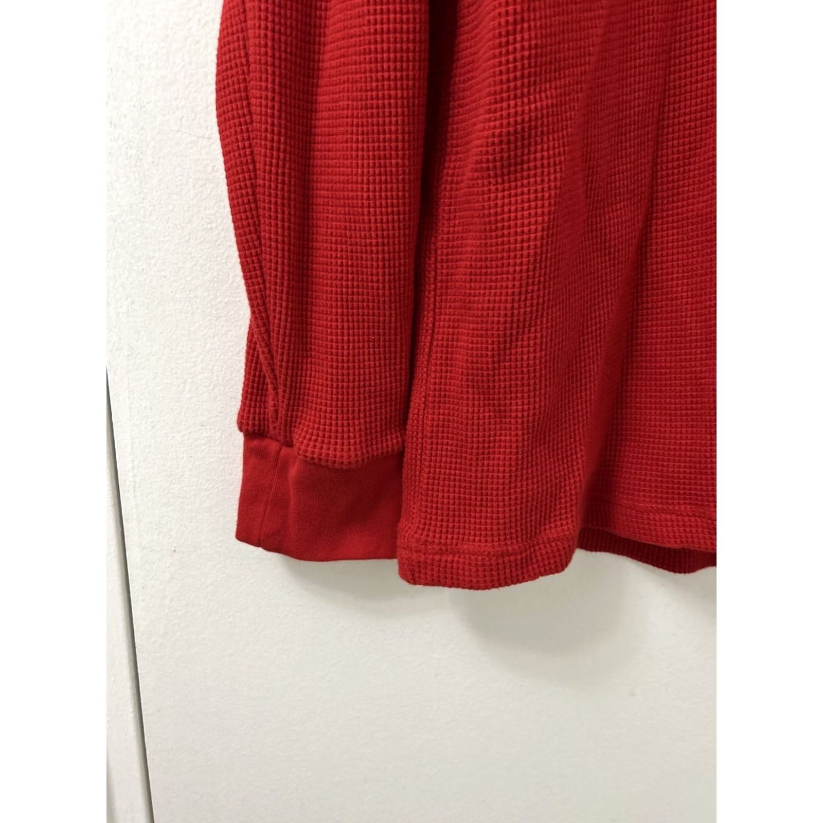 Polo Ralph Lauren Polo Ralph Lauren Shirt Mens 2XL Red Thermal Waffle Knit Long Sleeve Crew Neck Embroidered Logo All Seasons Pullover Size US XXL / EU 58 / 5 - 4 Thumbnail