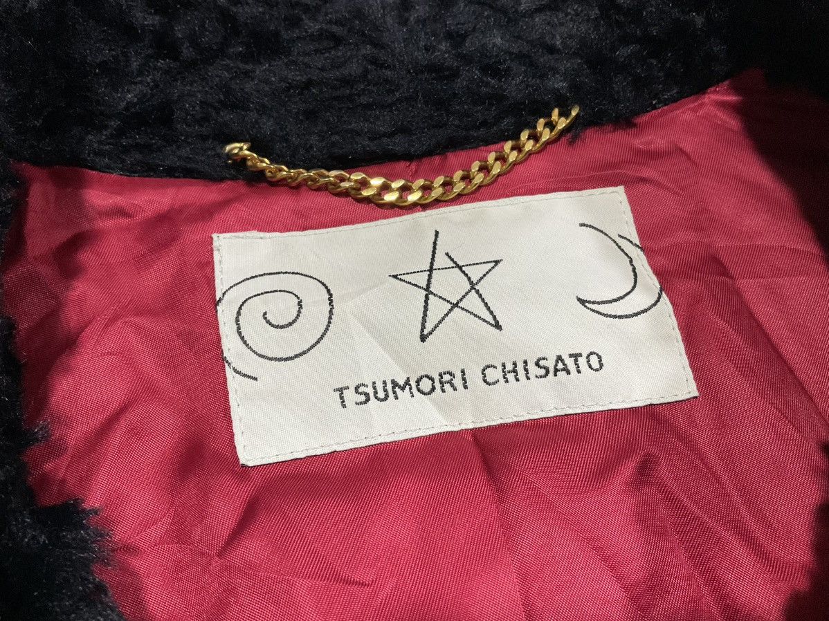 Issey Miyake 🔥Archived Vintage Tsumori Chisato Black Fur Belt Coat Size M / US 6-8 / IT 42-44 - 7 Thumbnail