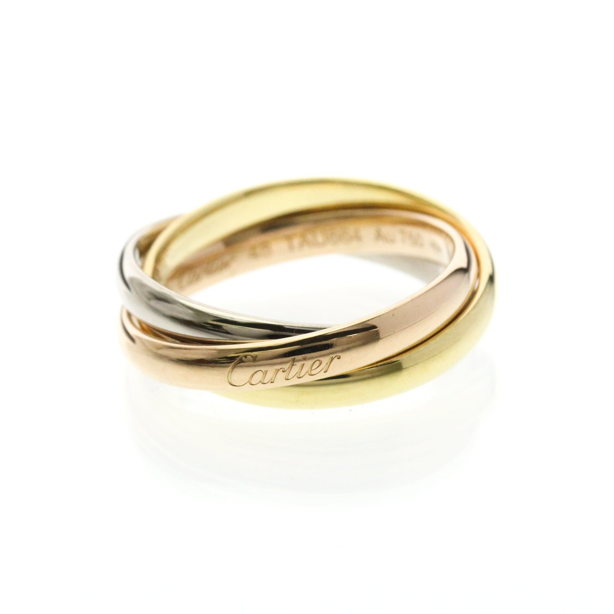 Cartier Cartier Trinity Yellow Gold (18K),Pink Gold (18K),White Gold (18K) Fashion No Stone Band Ring Gold Size ONE SIZE - 1 Thumbnail