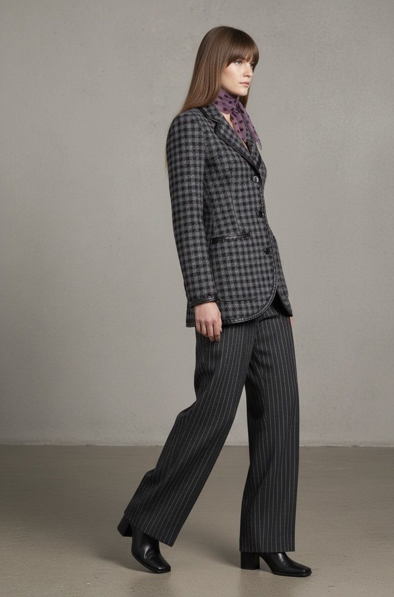 Gianfranco Ferre Gianfranco Ferré Vintage 1990s Checked Blazer – Size S Size XS / US 0-2 / IT 36-38 - 12 Thumbnail