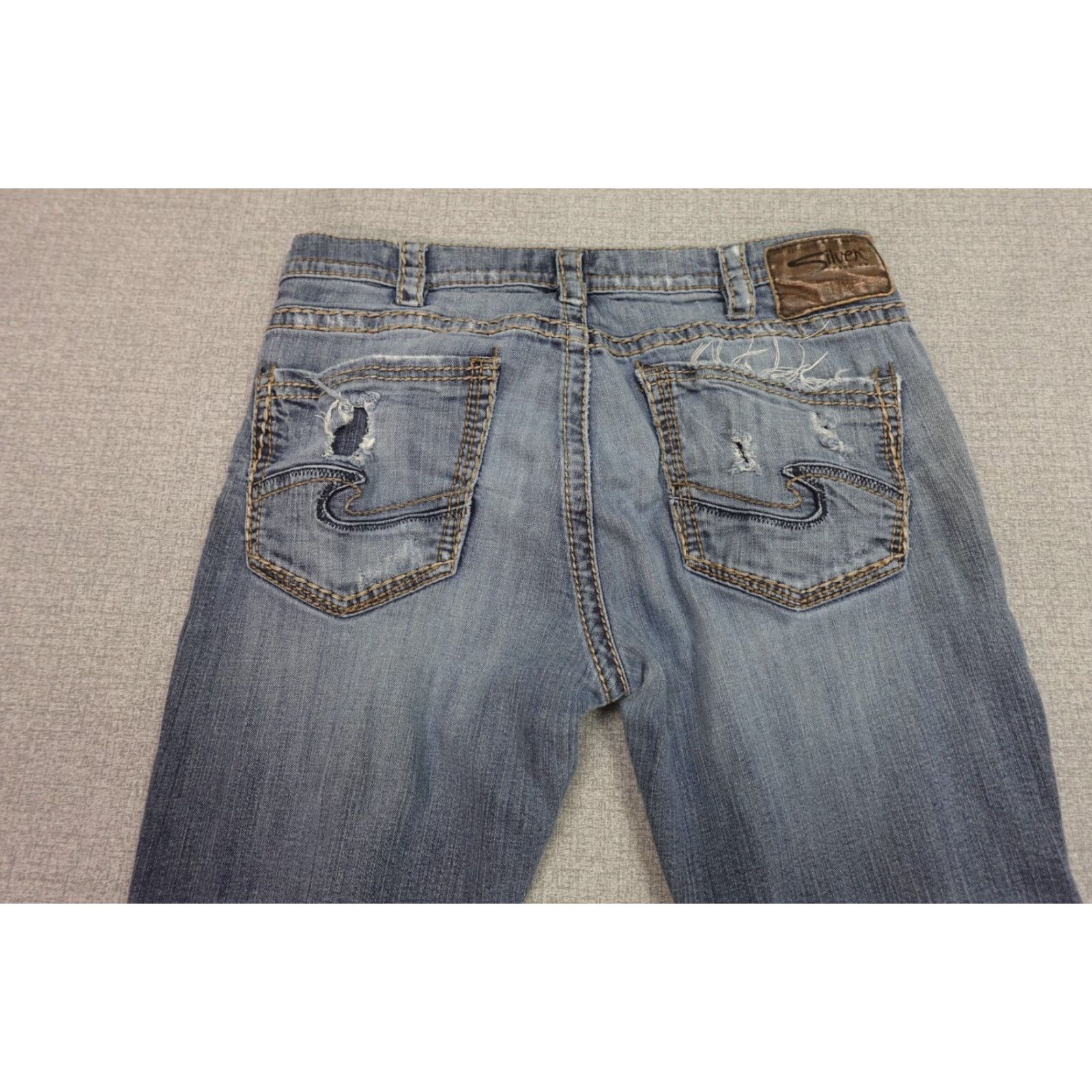 Silver Jeans Co. Silver Jeans Jeans 36x30 Blue Craig EMC Denim Dark Wash Western Stretch Outdoors Men Size 36 Regular 5-Pocket USA Style Straight Size US 36 / EU 52 - 5 Thumbnail