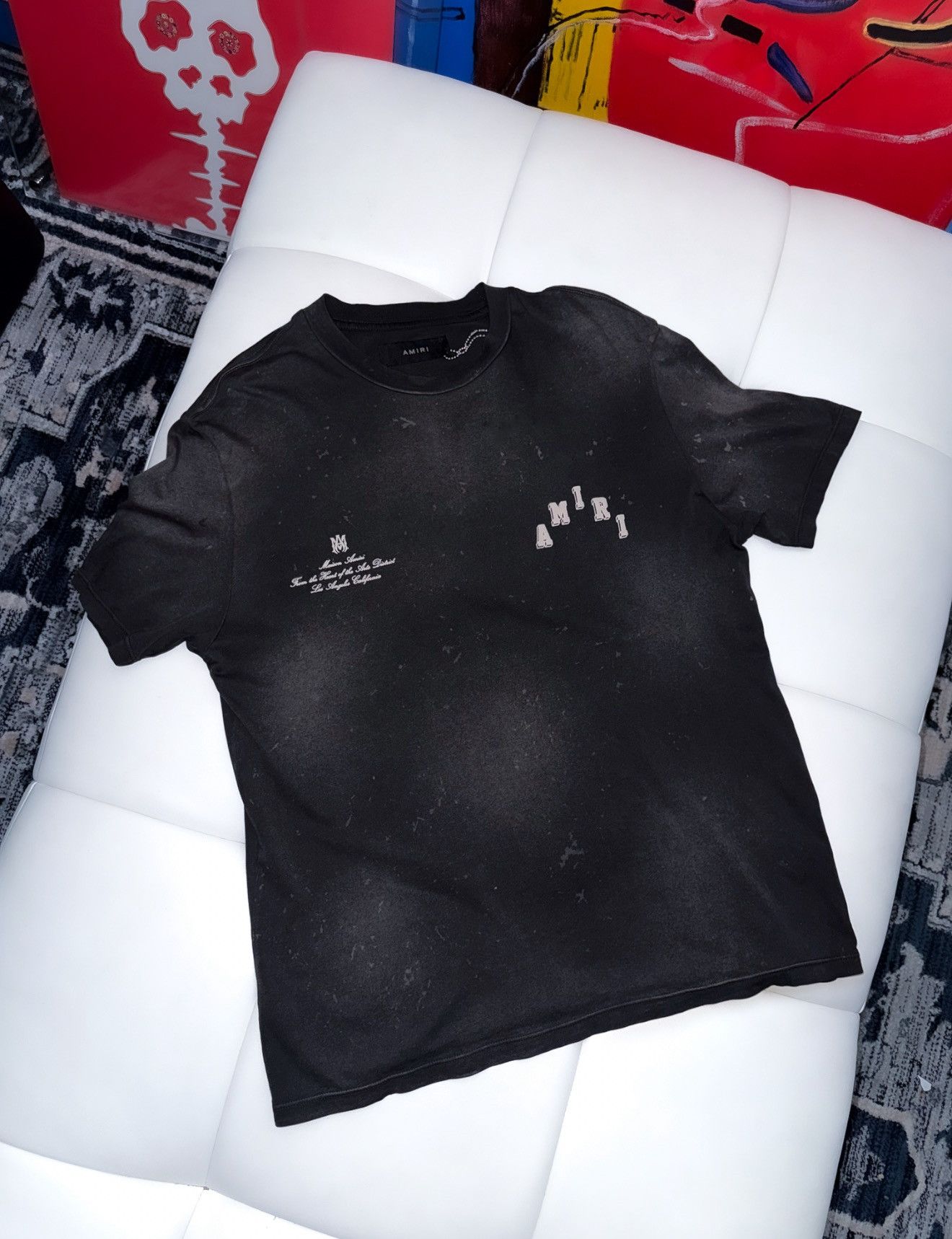 Amiri Amiri staggered logo t shirt Size US S / EU 44-46 / 1 - 2 Thumbnail
