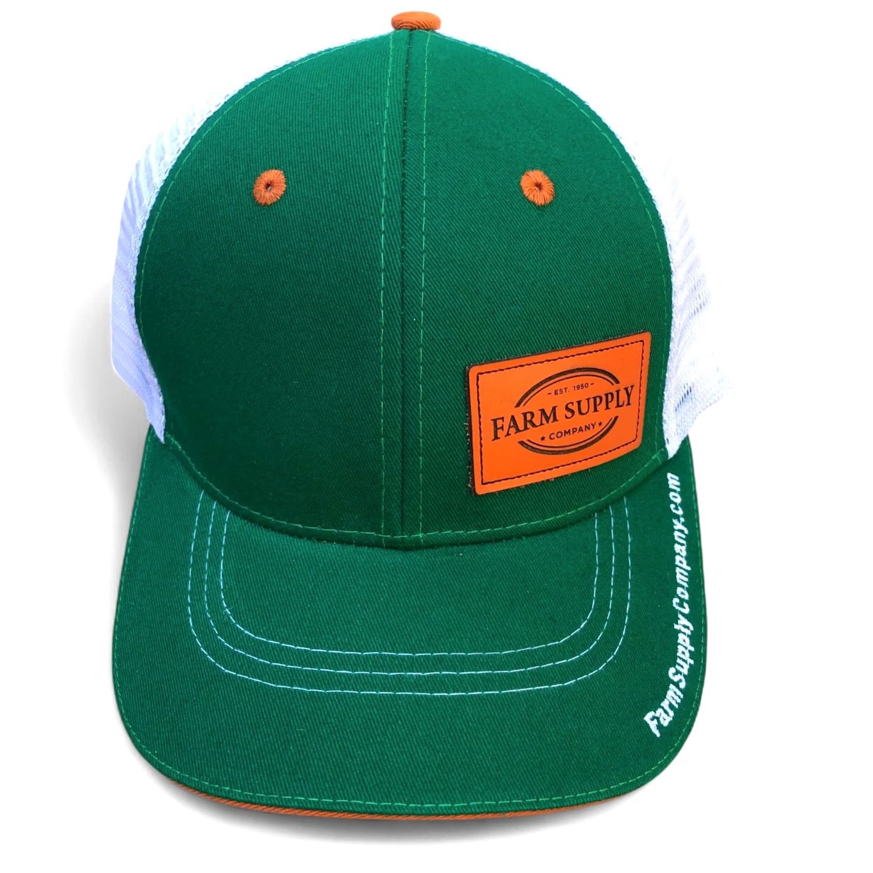 Vintage FARM SUPPLY COMPANY Trucker Hat Men's Snapback Green Adjustable VIE GEAR Hat Men One Size Green Adjustable Truckern Hat Size ONE SIZE - 2 Thumbnail