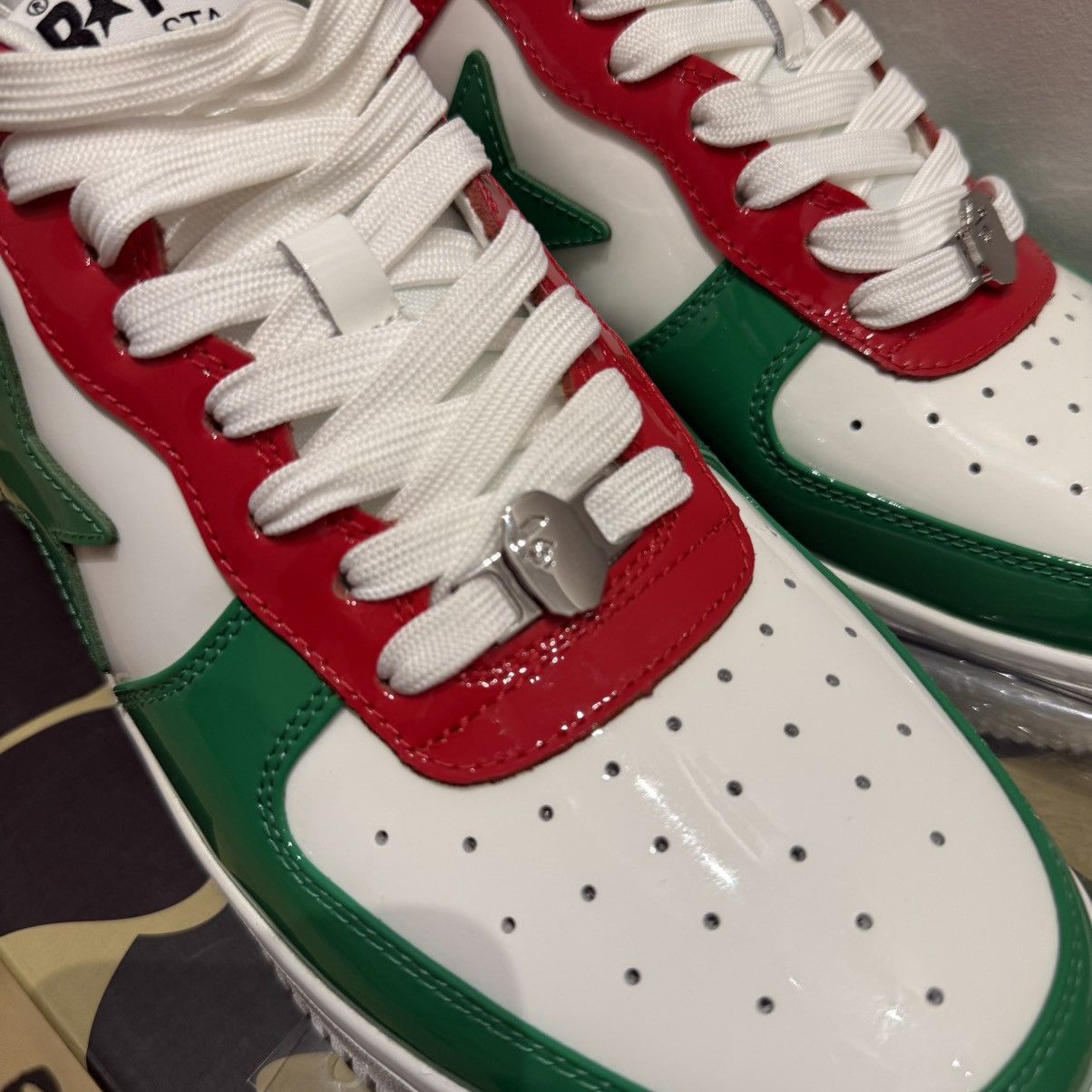 Bape Bapesta M1 “Italy” Size US 12 / EU 45 - 9 Thumbnail