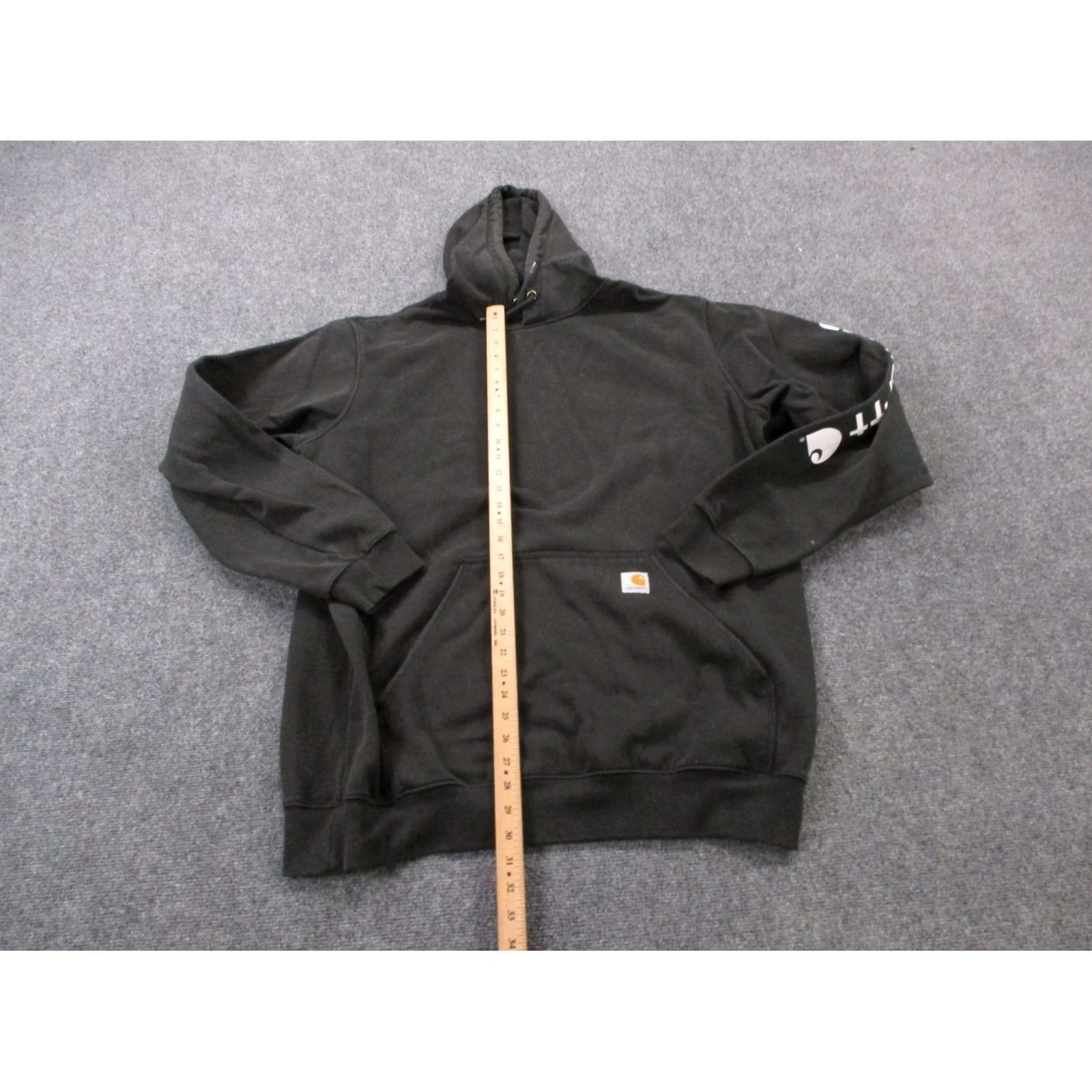 Carhartt Carhartt Hoodie Sweatshirt Mens XL Black Pullover Loose Fit Logo Hooded Pockets Thermal Shirt Category: Hoodie Size US XL / EU 56 / 4 - 3 Thumbnail