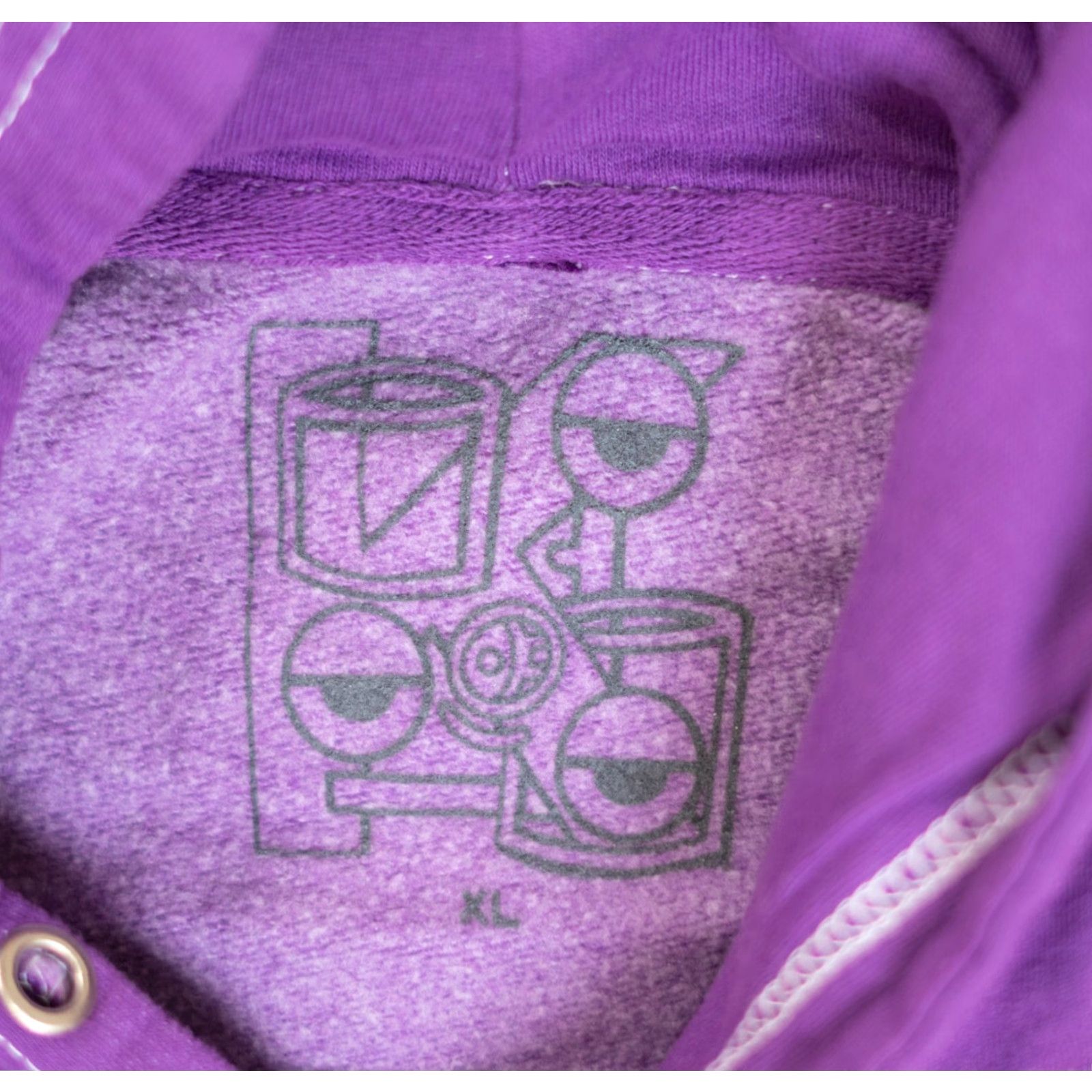 J Brand Kodone Purple Hoodie Men XL Pullover Sweatshirt Long Sleeve Logo Fleece 90s Graphic Print Size US XL / EU 56 / 4 - 6 Thumbnail