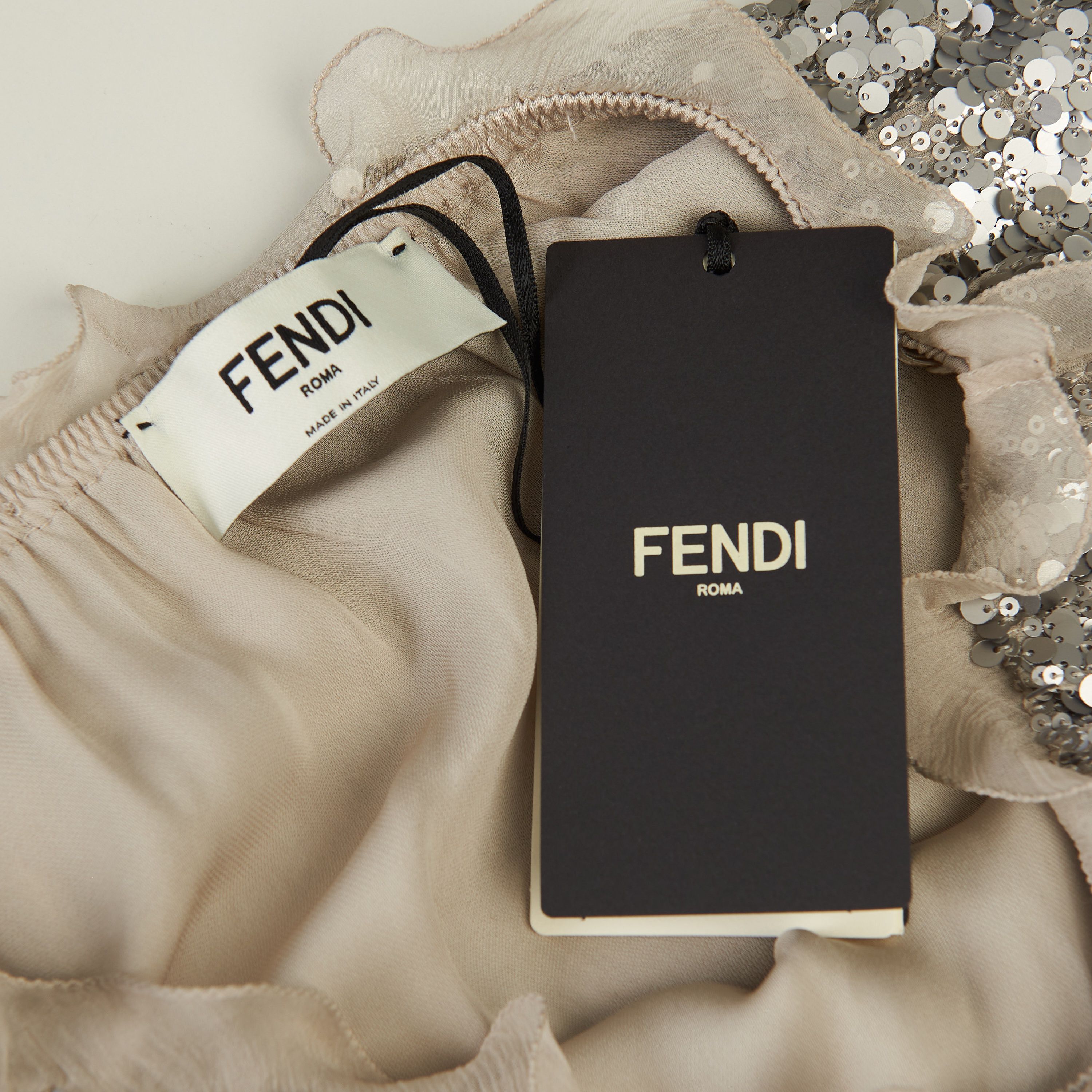 Fendi Miniskirt With Sequin Embroidery Size 27" / US 4 / IT 40 - 9 Thumbnail
