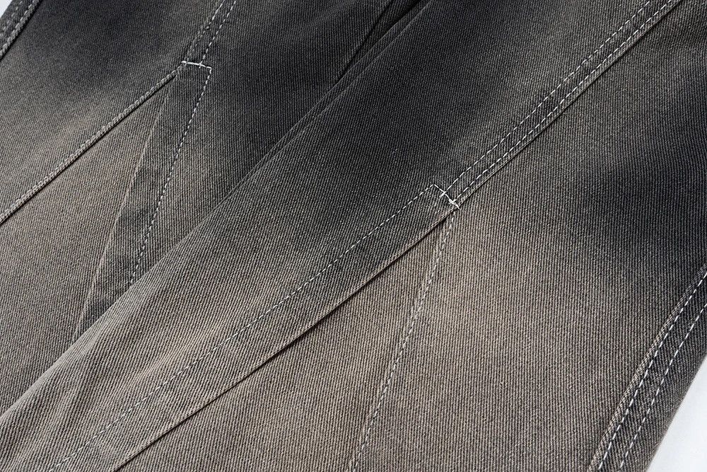 Jean × Vintage Y2k Washed Gradient Hombre Loose Flared Jeans Trousers Size US 30 / EU 46 - 10 Thumbnail