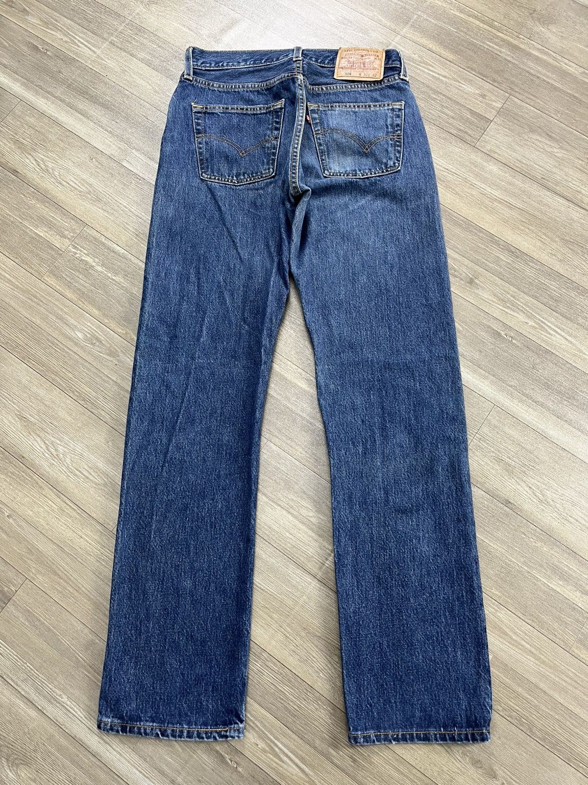 Levi's Vintage Clothing 🇺🇸1990s Vintage Levis 501 30x32 Straight Leg Blue Jeans Size US 30 / EU 46 - 16 Thumbnail