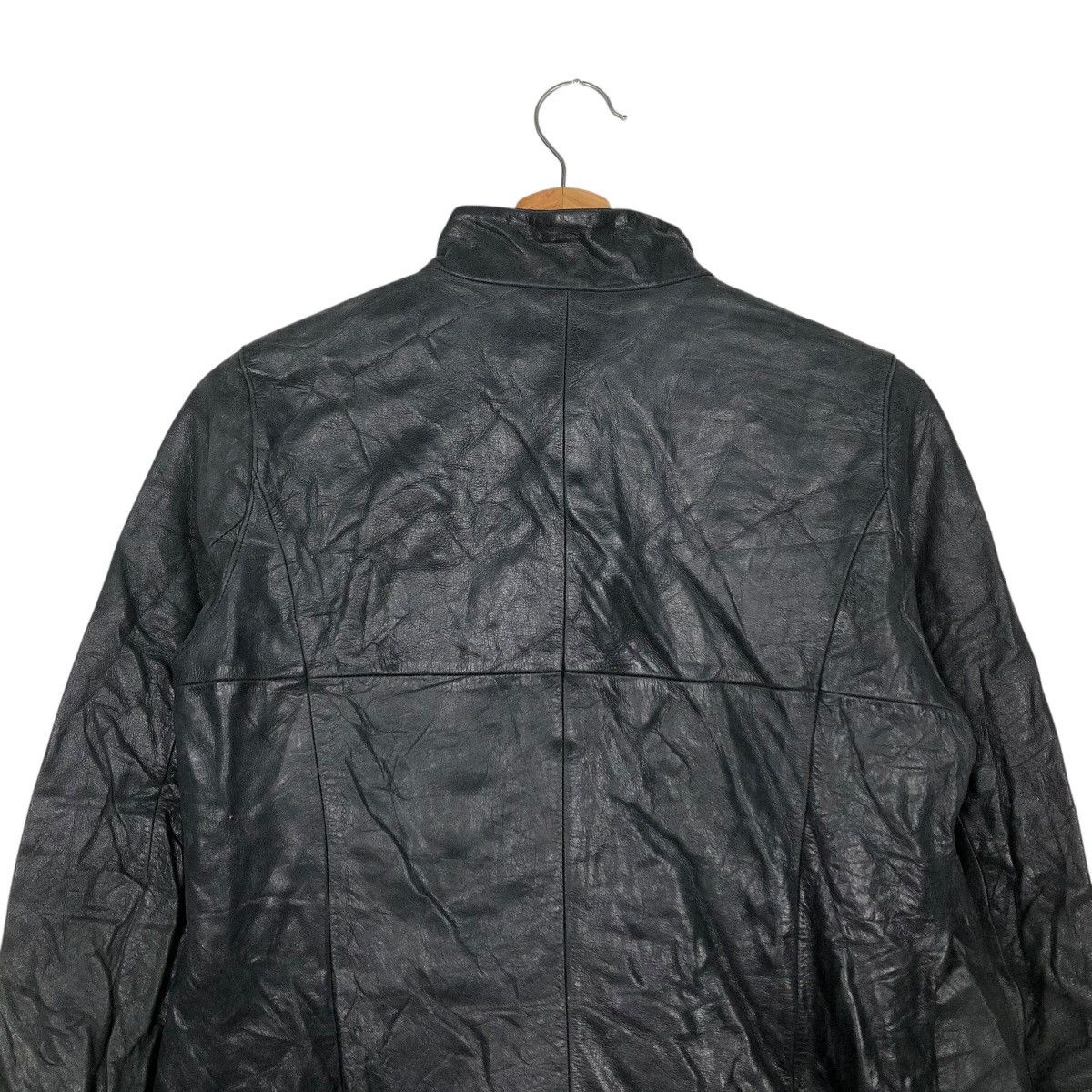 Japanese Brand 🔥VINTAGE BIKER SOFT LEATHER JACKET OZOC ISSEY MIYAKE Size US S / EU 44-46 / 1 - 11 Thumbnail