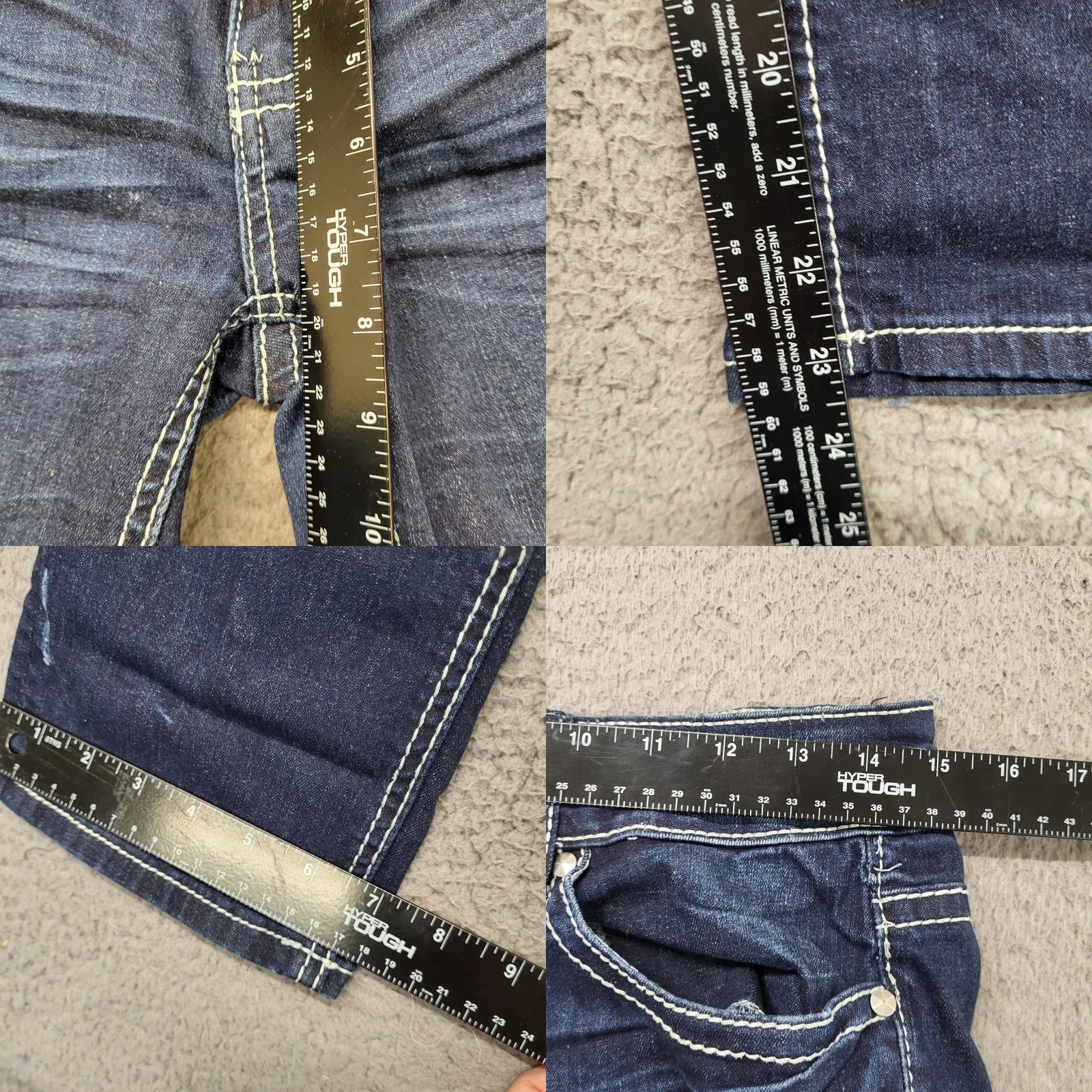 Vintage Vanity Premium Collection Capri Jeans Womens Size 28 Blue Denim Embellish Sasha Summer Size 28" / US 6 / IT 42 - 8 Thumbnail