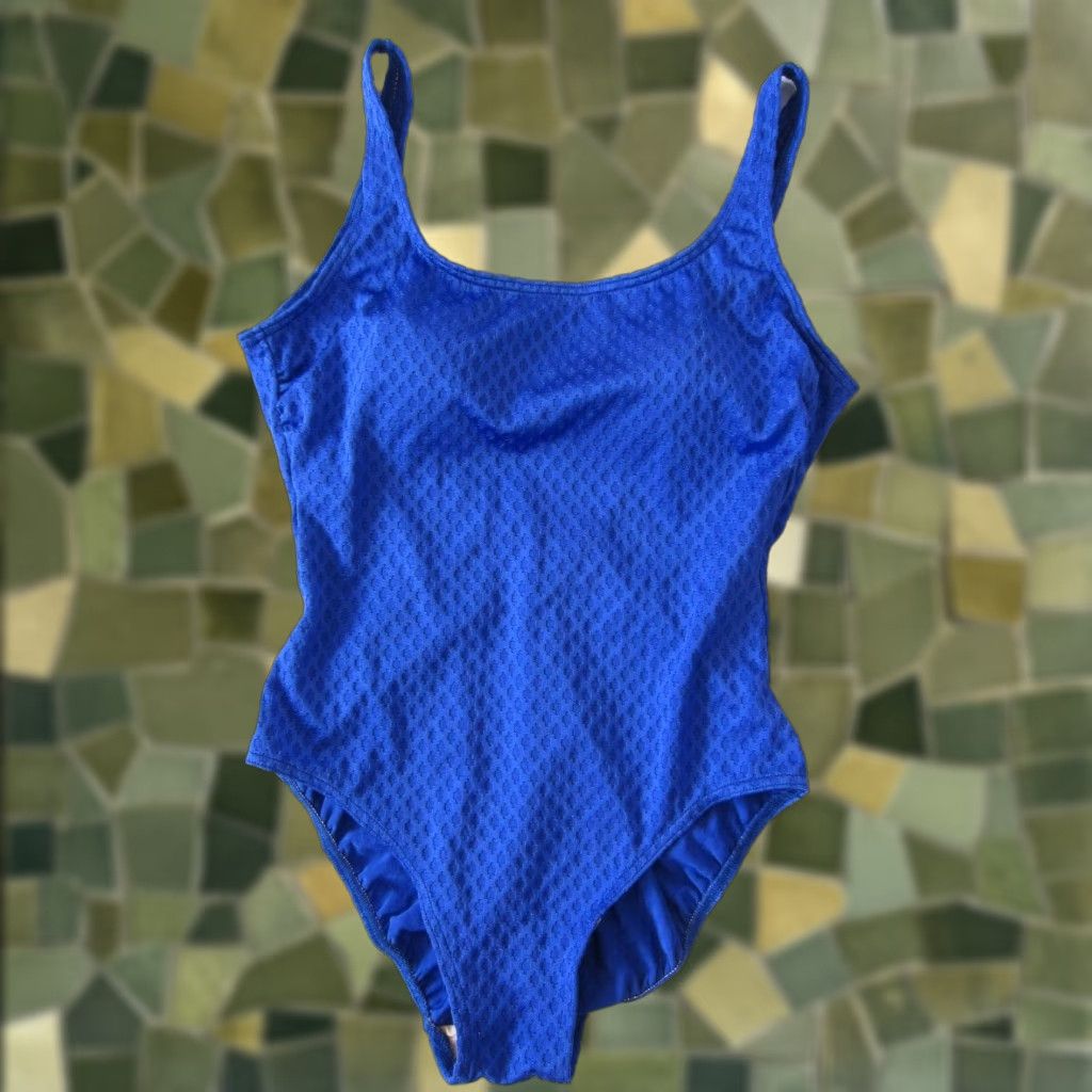 Vintage VINTAGE Le Cove Royal Blue Built In Bra One Piece Swimsuit Women Size 10 Size ONE SIZE - 1 Thumbnail