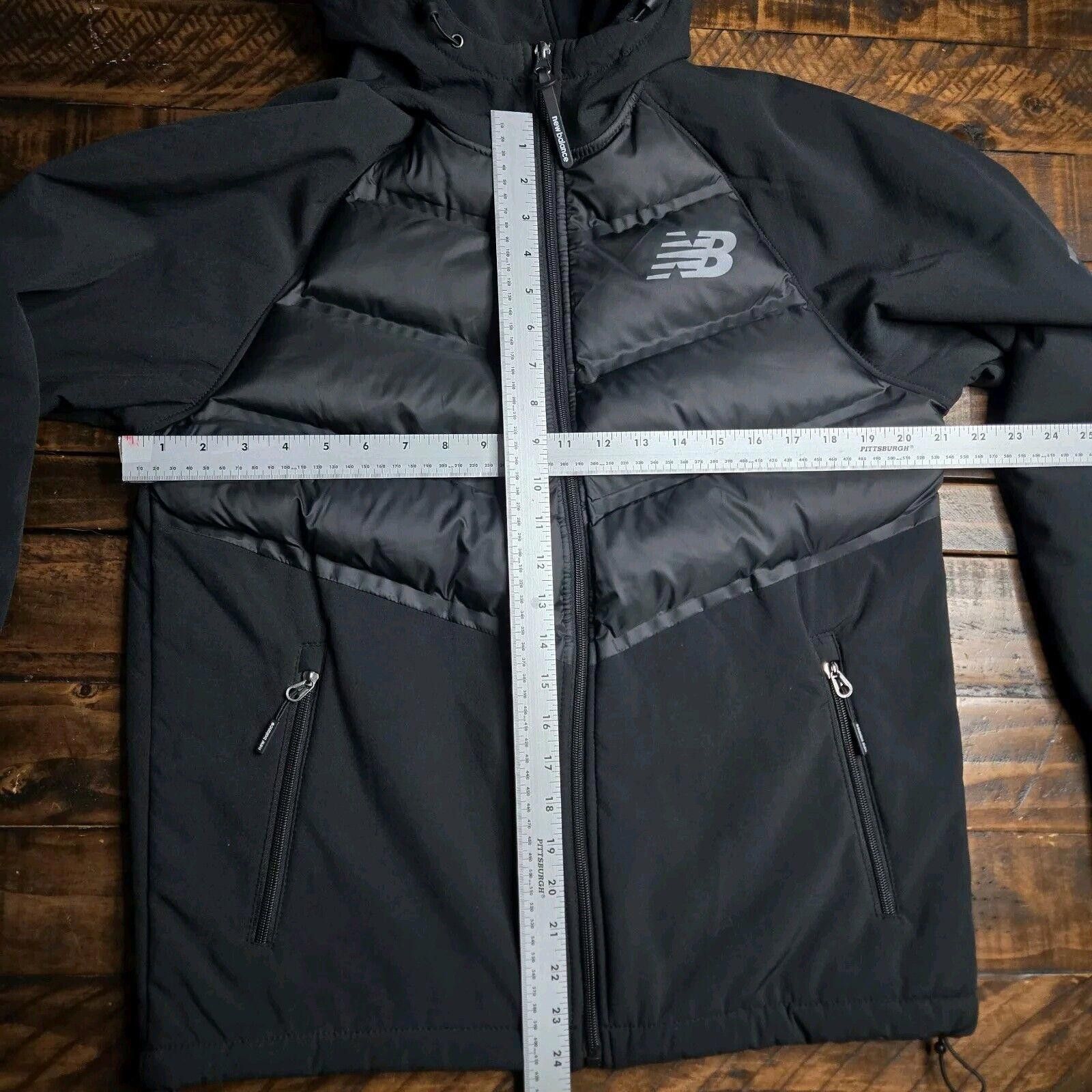 New Balance New Balance Jacket Mens S Puffer Fleece Black Hooded Zip C2 Size US S / EU 44-46 / 1 - 4 Thumbnail