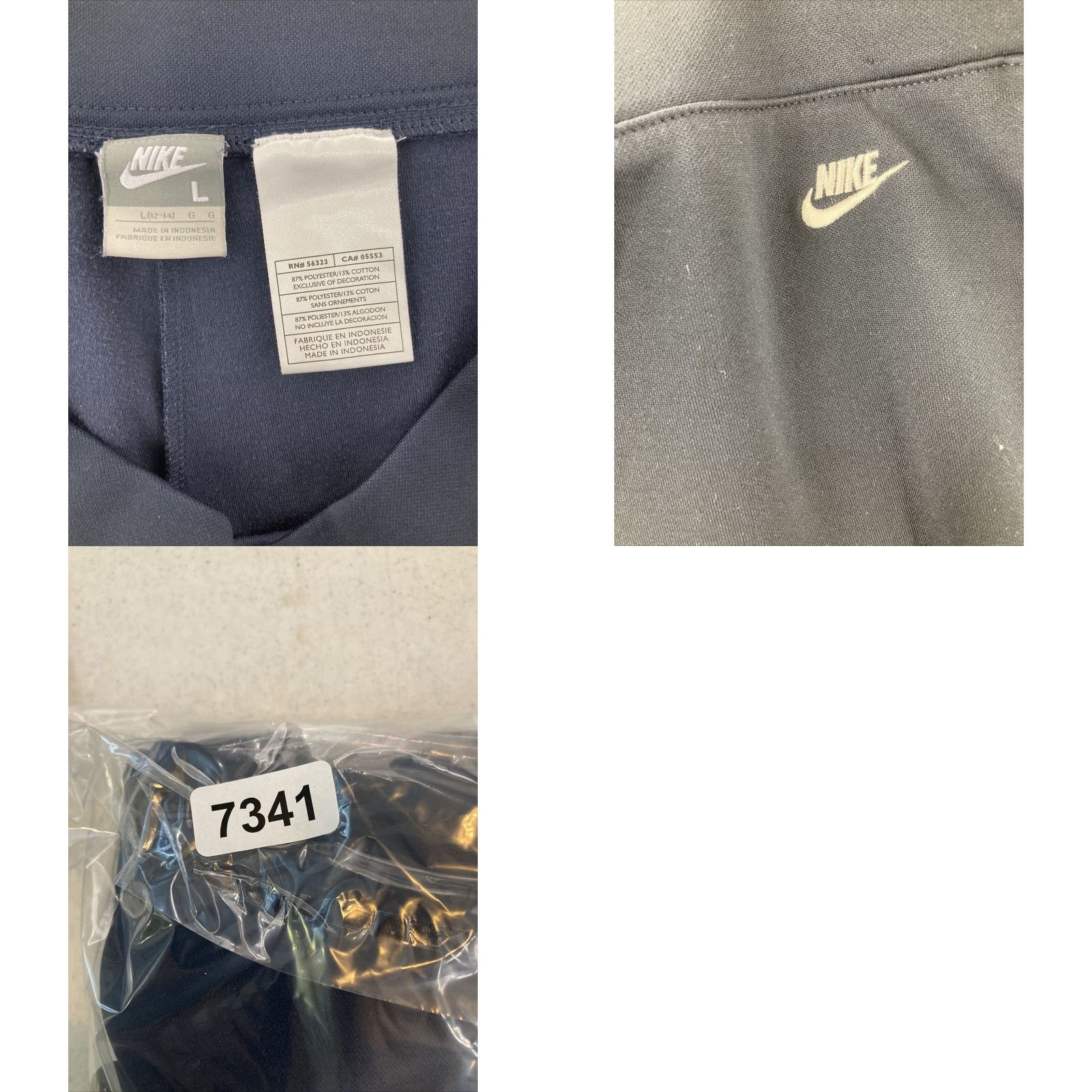 Nike Nike Women's Large Pants Navy Carpi Workout Elastic Waist Size 36" / US 14 / IT 50 - 8 Thumbnail