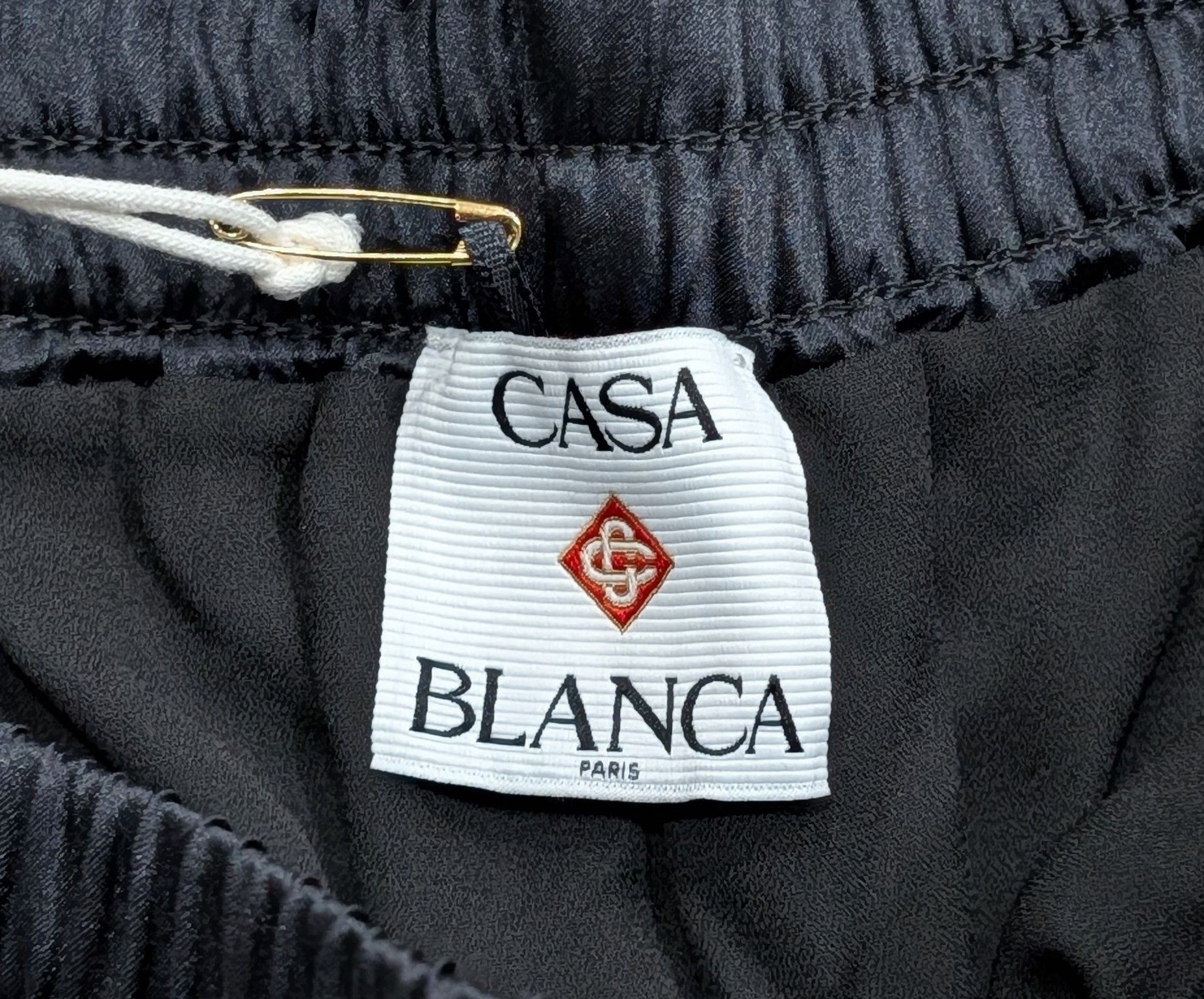 Casablanca Casablanca "Blades" Silk Shorts Dark Blue Multi Medium Size US 32 / EU 48 - 3 Thumbnail