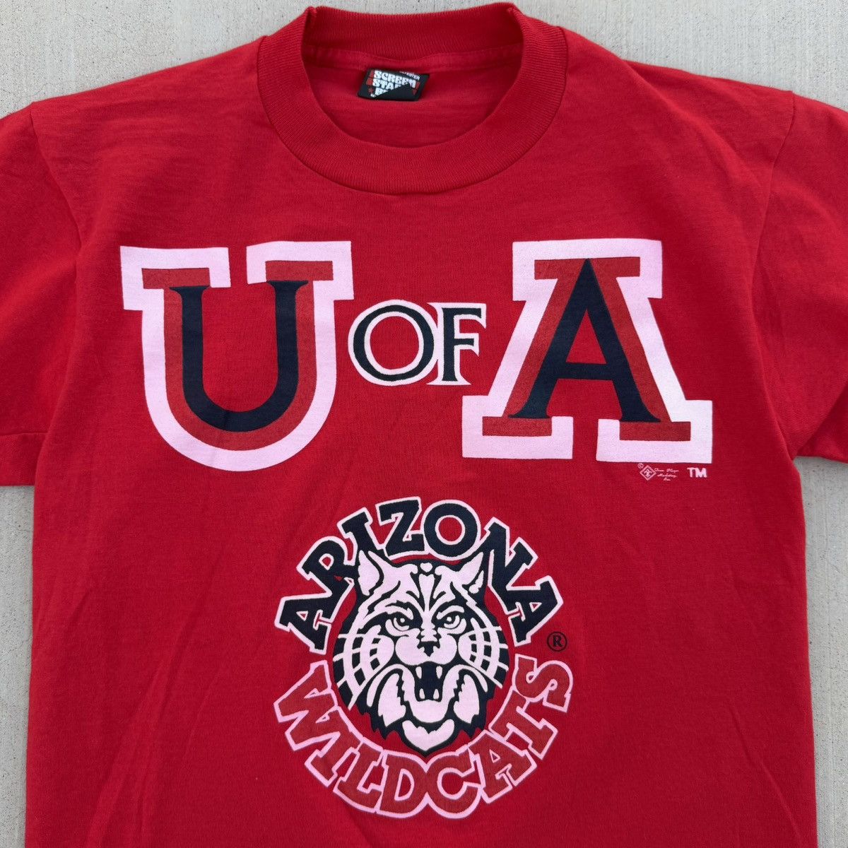 Other Vintage 90s University Arizona Wildcats Screen Stars Shirt Size US M / EU 48-50 / 2 - 4 Thumbnail