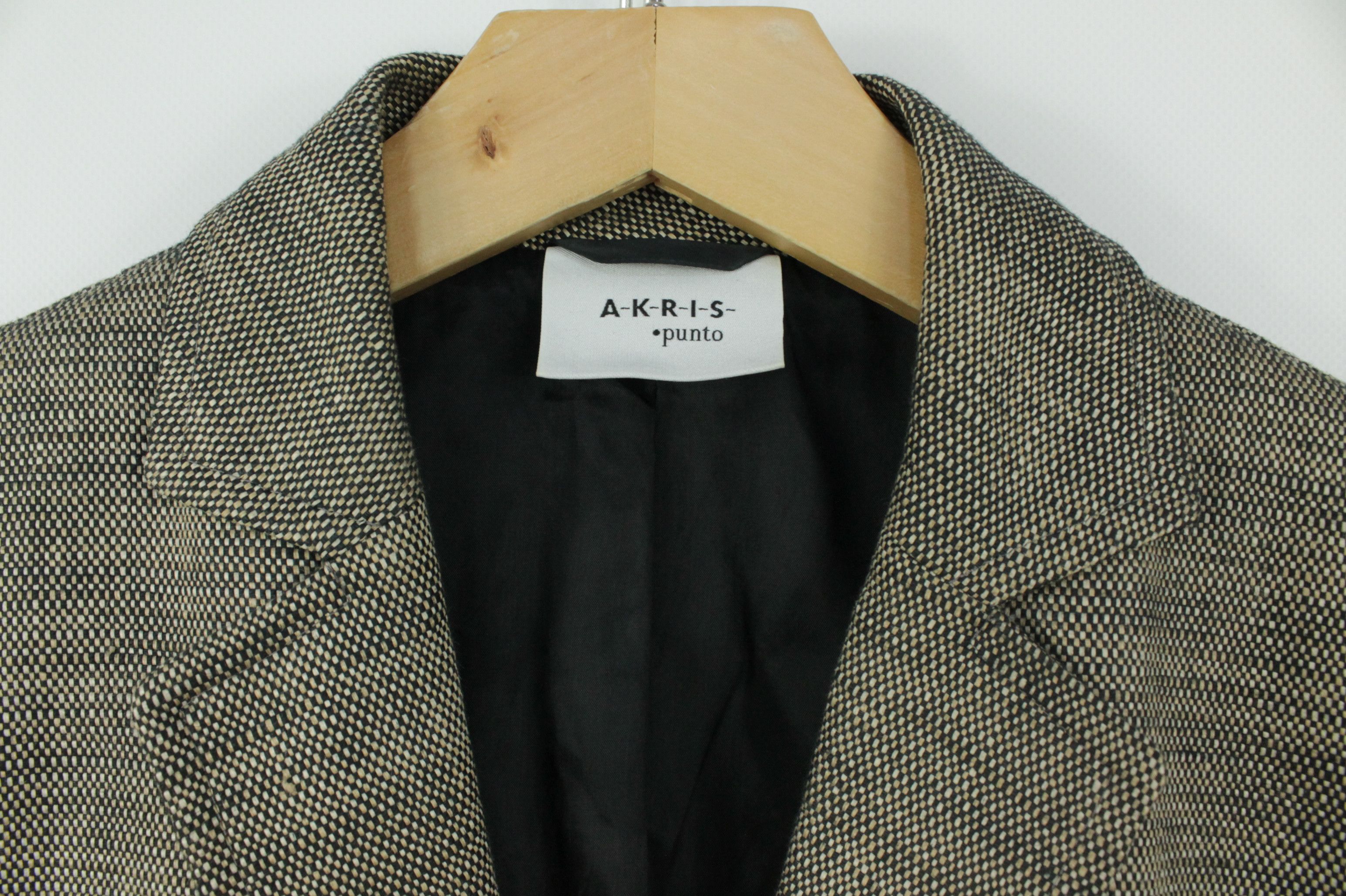 Akris × Designer Akris Punto Gray Melange Cotton Linen Blazer Jacket Size M / US 6-8 / IT 42-44 - 3 Thumbnail