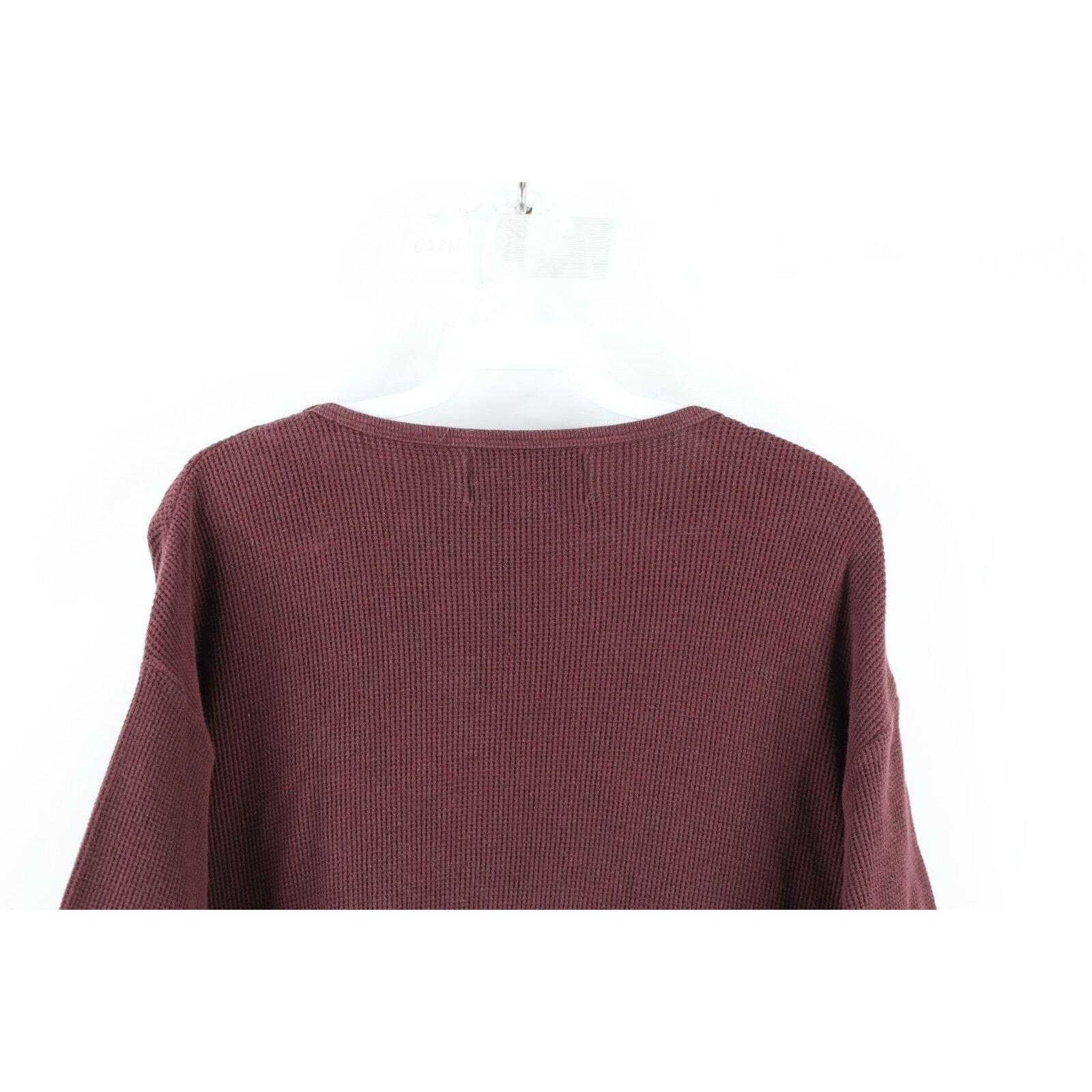 Vintage Vintage 90s Streetwear Faded Thermal Waffle Knit T-Shirt Size US XL / EU 56 / 4 - 7 Thumbnail