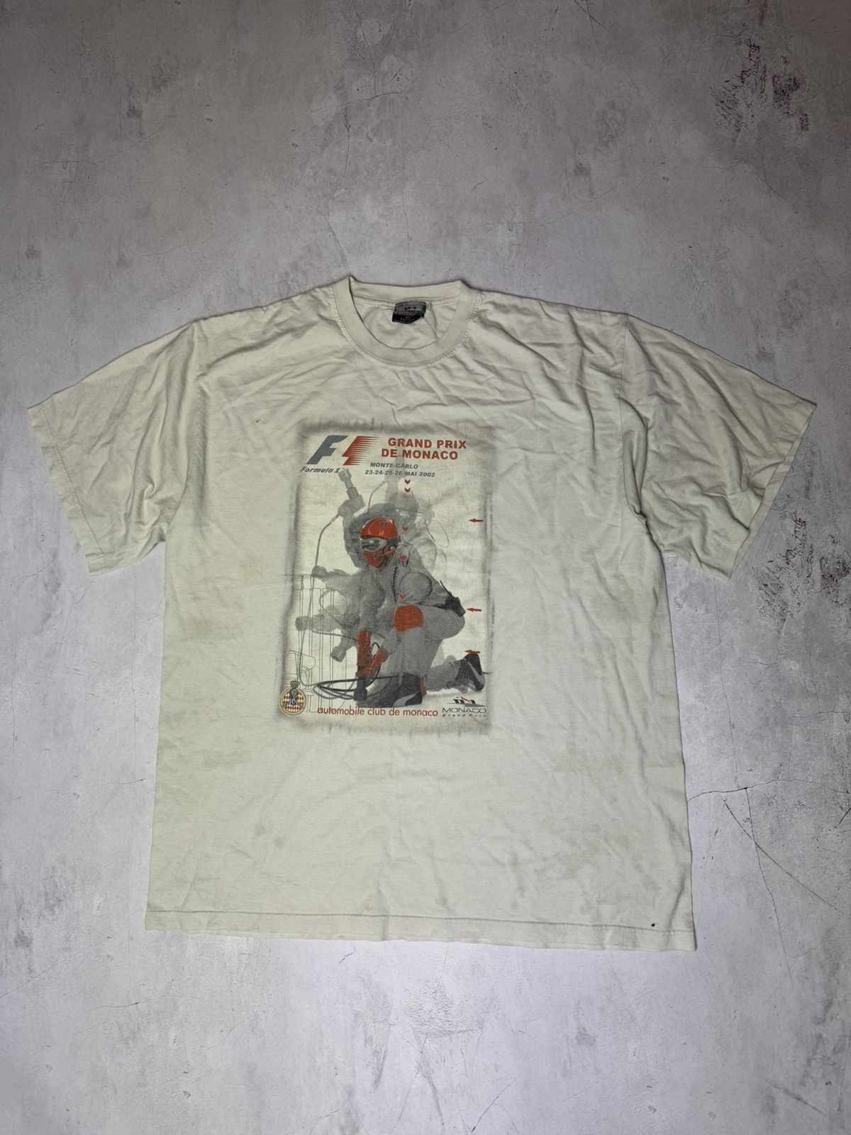 Vintage 2002 Grand Prix De Monaco T Shirt Racing Vintage Size US XL / EU 56 / 4 - 1 Thumbnail