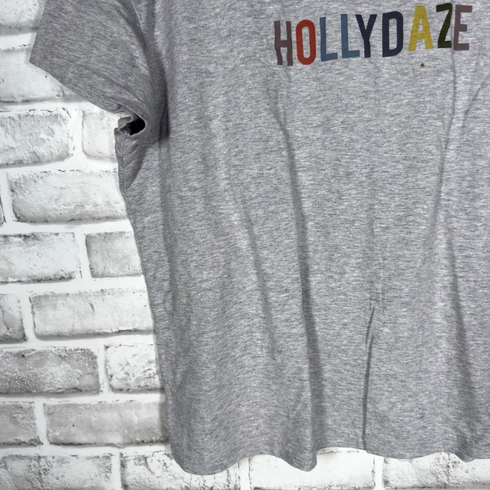 Prana VINTAGE PrAna Hollydaze Casual Graphic Tee Womens Size L Gray T-Shirt Size L / US 10 / IT 46 - 3 Thumbnail
