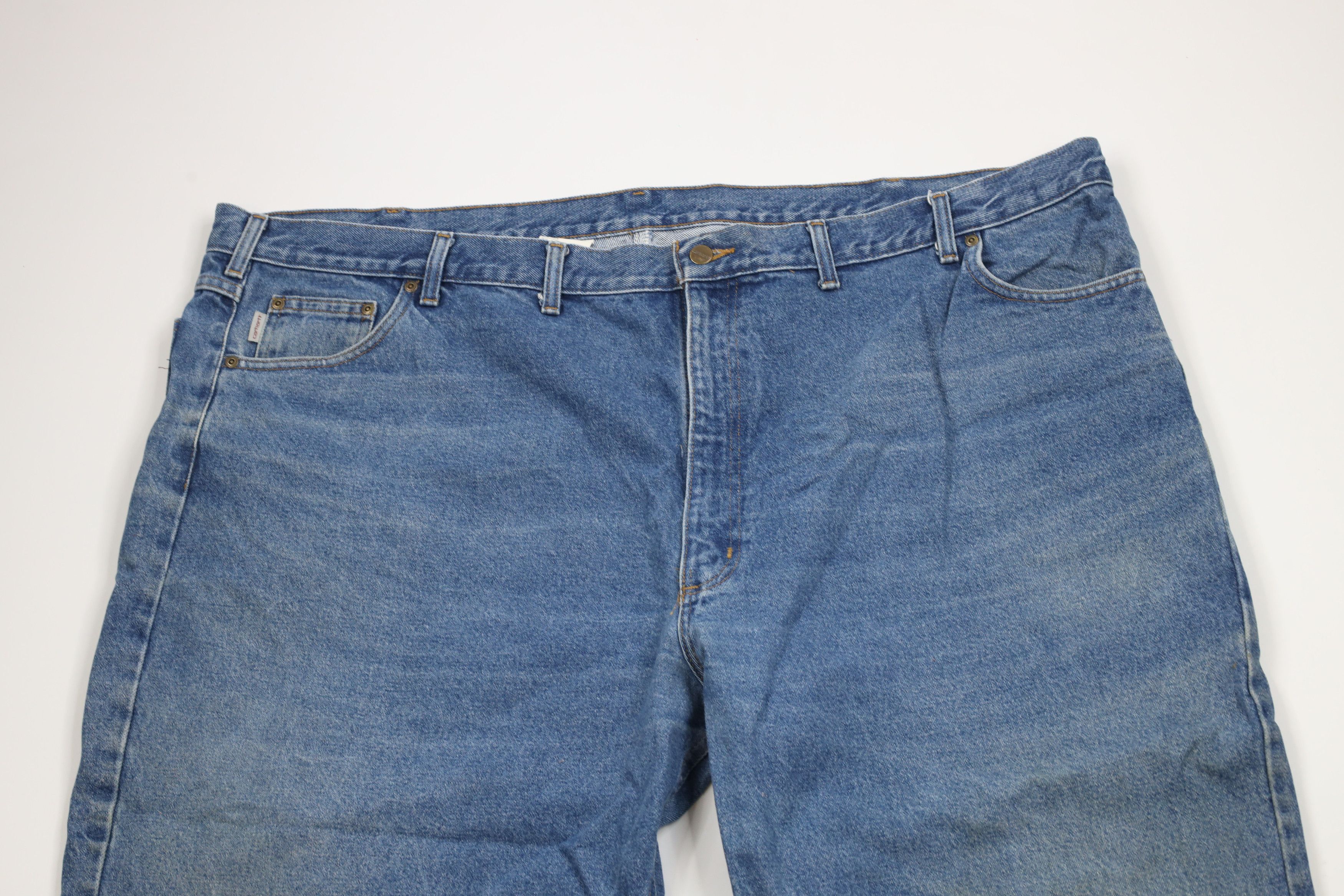Carhartt × Vintage Vintage Y2K Carhartt Spell Out Relaxed Fit Wide Leg Jeans Size US 44 / EU 60 - 2 Thumbnail