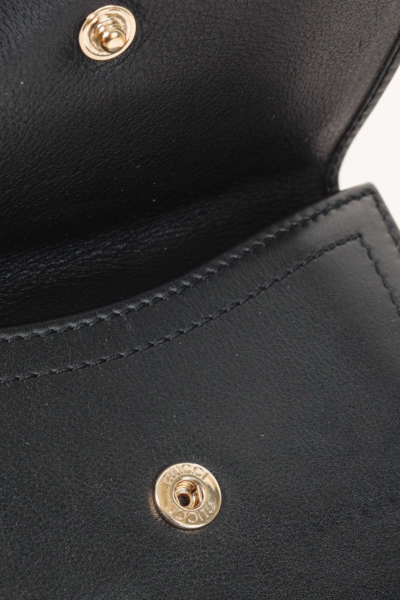 Gucci Gucci Hysteria Black Leather Gold Knight Hysteria Wallet Size ONE SIZE - 6 Thumbnail