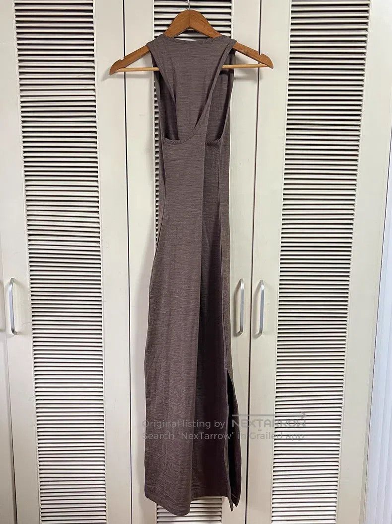 Loewe Loewe Women's Dress, Grey Ribbed Fabric,Embroidered Logo, Size XS / US 0-2 / IT 36-38 - 2 Thumbnail