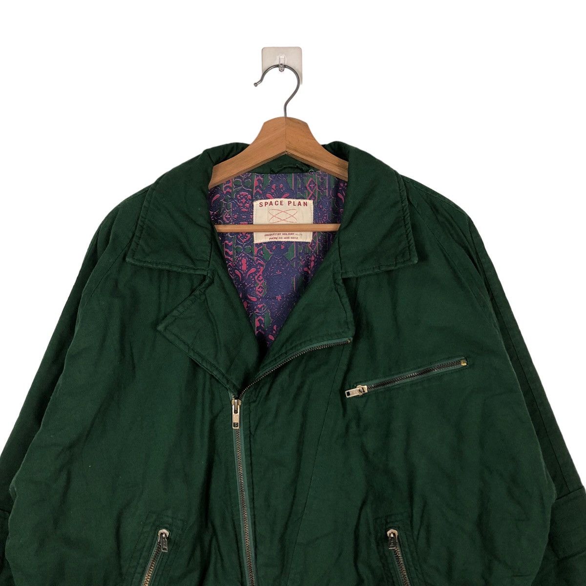 Japanese Brand 🔥Vintage Biker Jacket Double Collar Space Plan Issey Miyake Size US M / EU 48-50 / 2 - 3 Thumbnail