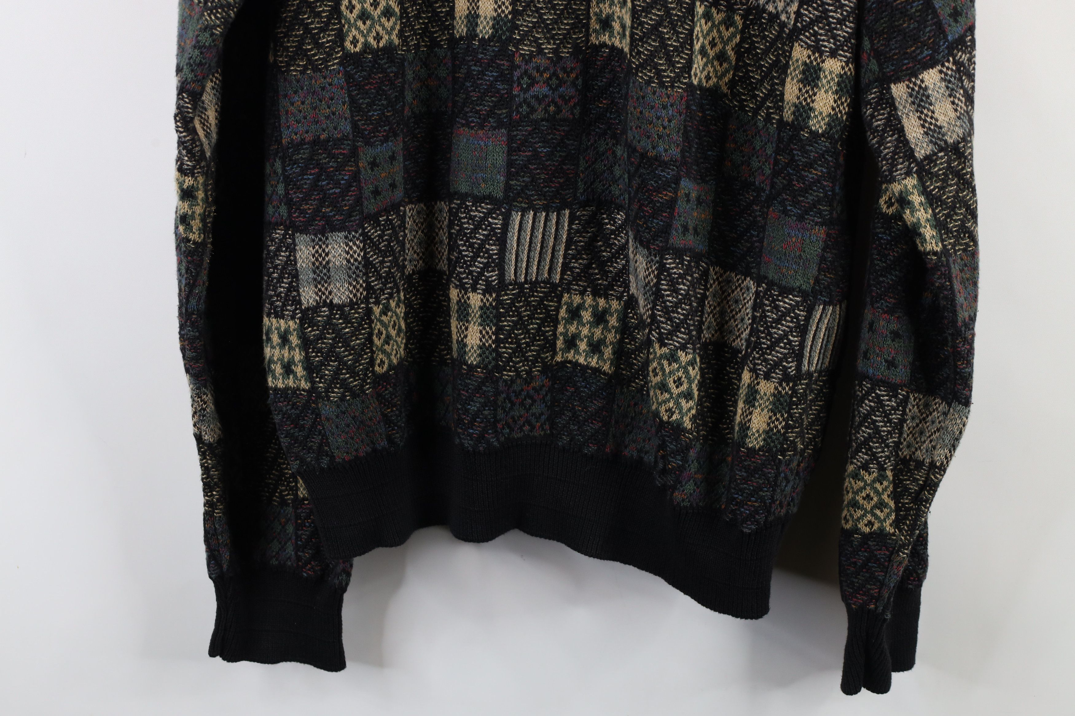 Vintage Vintage 90s Coogi Style Rainbow Knit Cardigan Sweater USA Size US L / EU 52-54 / 3 - 11 Thumbnail