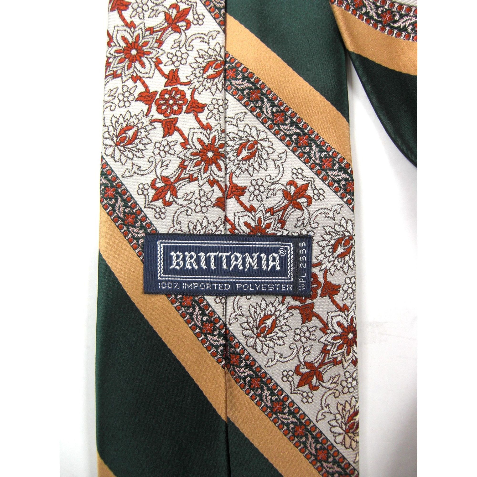 Other Lot of 4 Vintage Men’s Neck Ties – Brown Red Green Assorted Size ONE SIZE - 2 Thumbnail