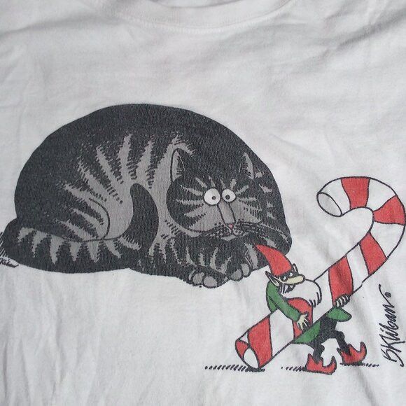 Other Vintage Crazy Shirts Kliban Cat Christmas T-Shirt Size M / US 6-8 / IT 42-44 - 1 Thumbnail