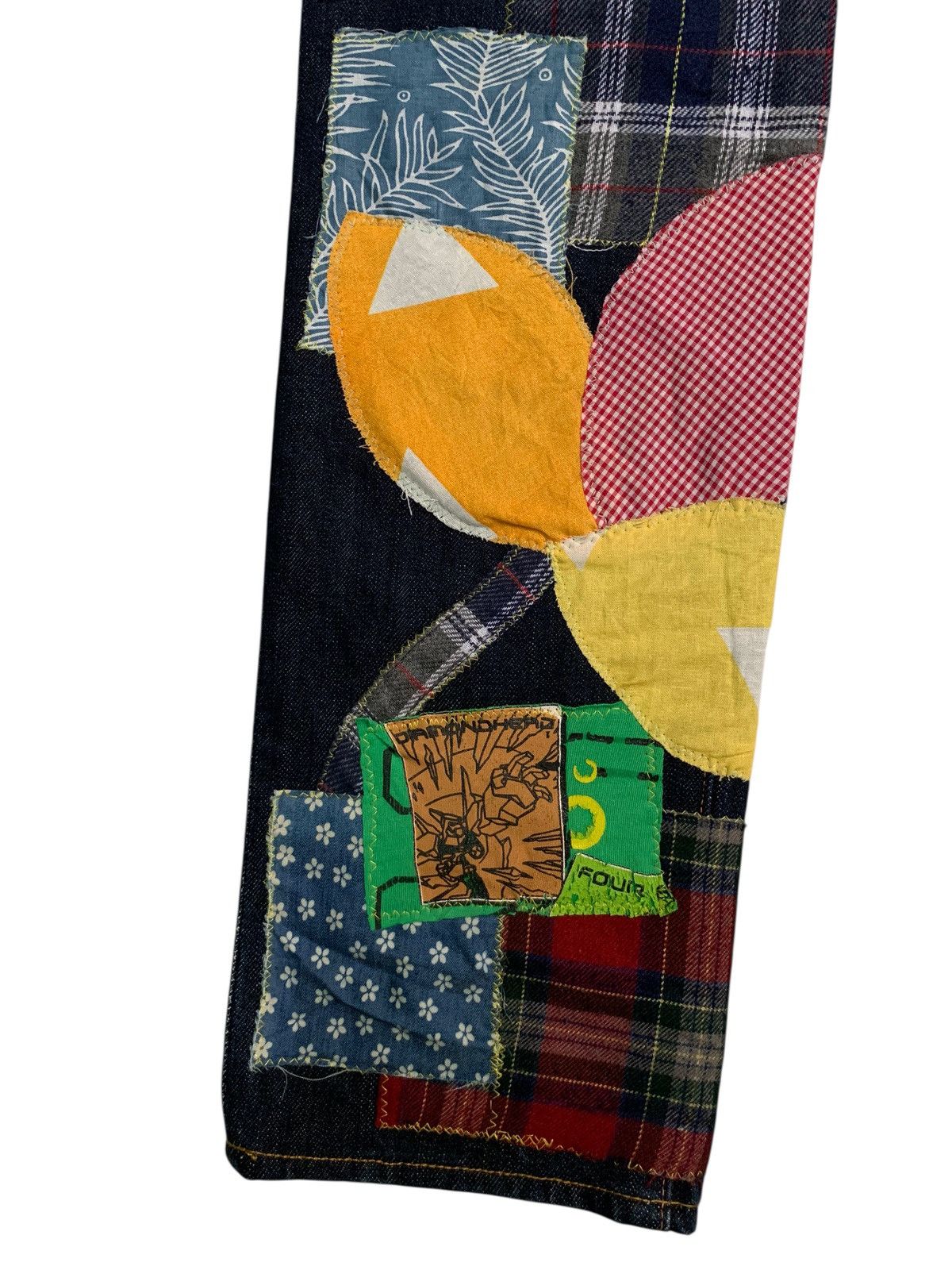 Kapital KAPITAL PATCHWORK HIPPIES STYLE REWORK JAPANESE INSANE DENIM Size US 29 - 17 Thumbnail