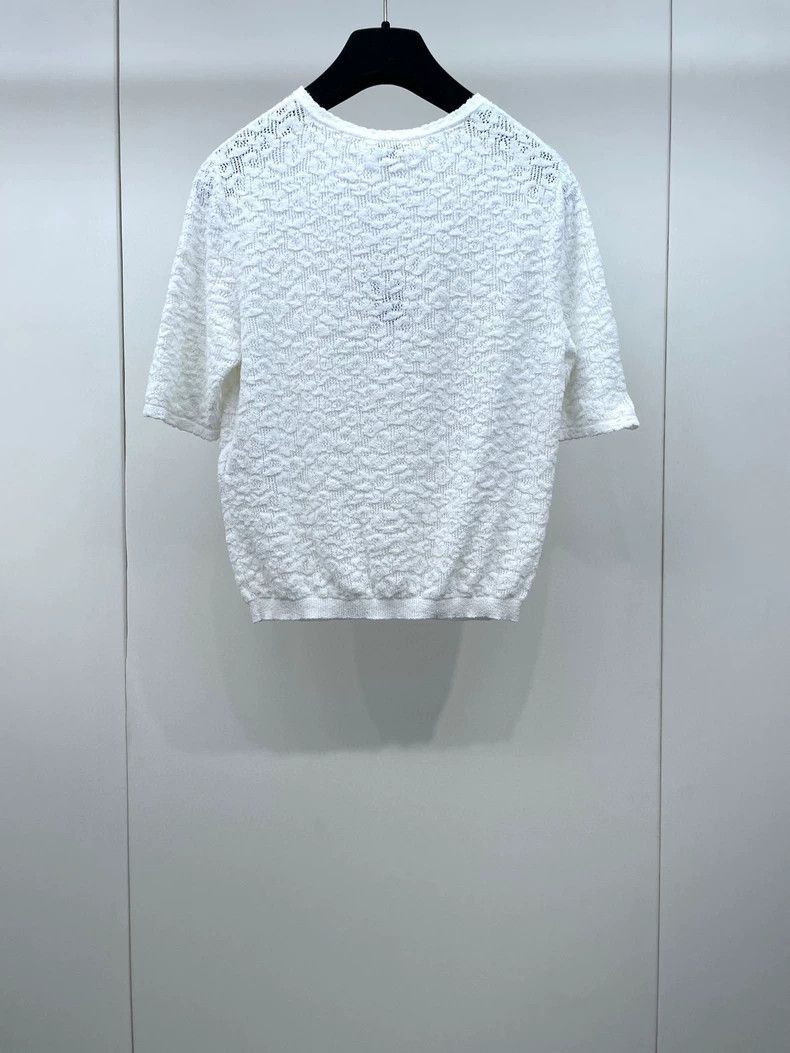 Chanel Chanel Short Sleeve Embroidered Top -2505 Size US S / EU 44-46 / 1 - 2 Thumbnail