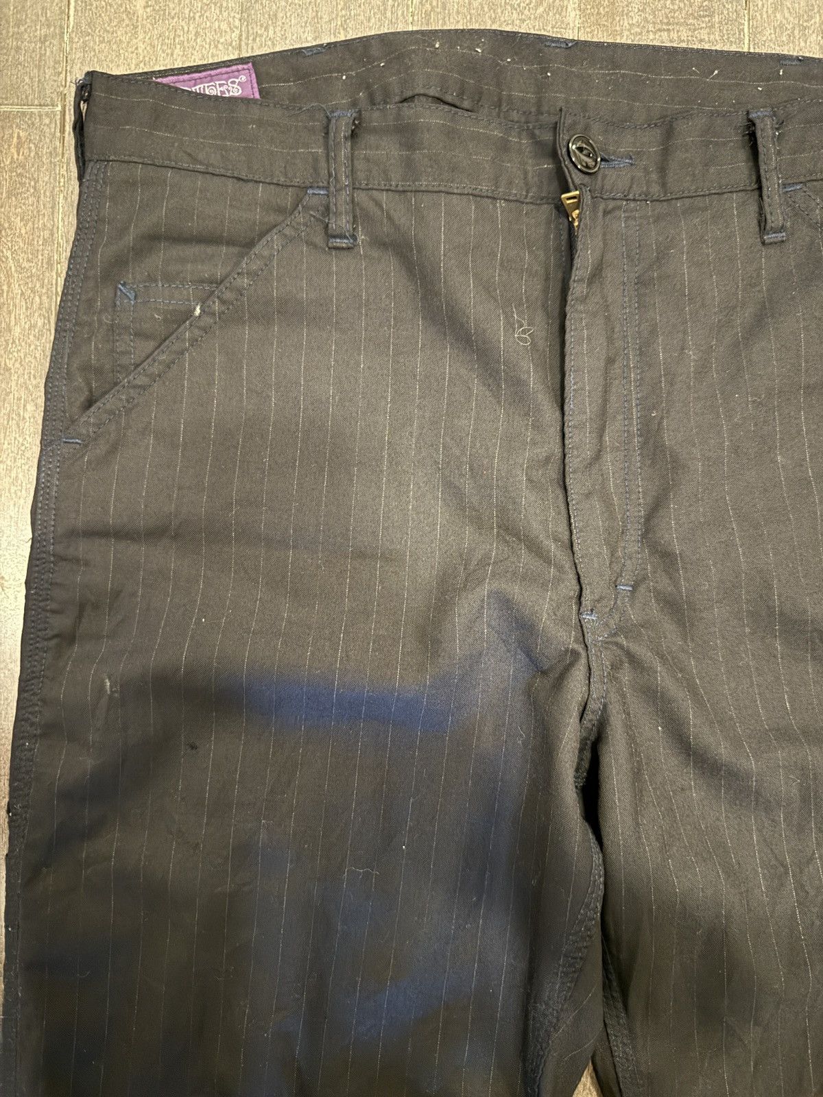 Nepenthes Nepenthes Light Wool Navy Pinstripe Pants Size US 34 / EU 50 - 4 Thumbnail