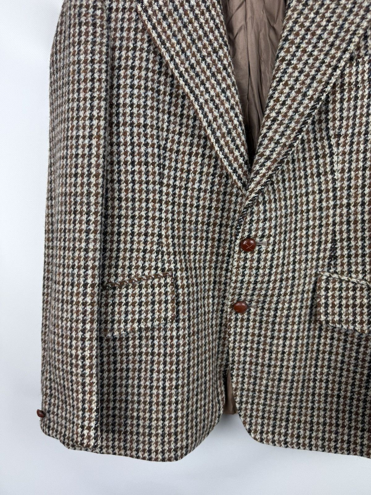 Harris Tweed Harris Tweed Vintage Herringbone Blazer Jacket Sportcoat Size 40R - 7 Thumbnail