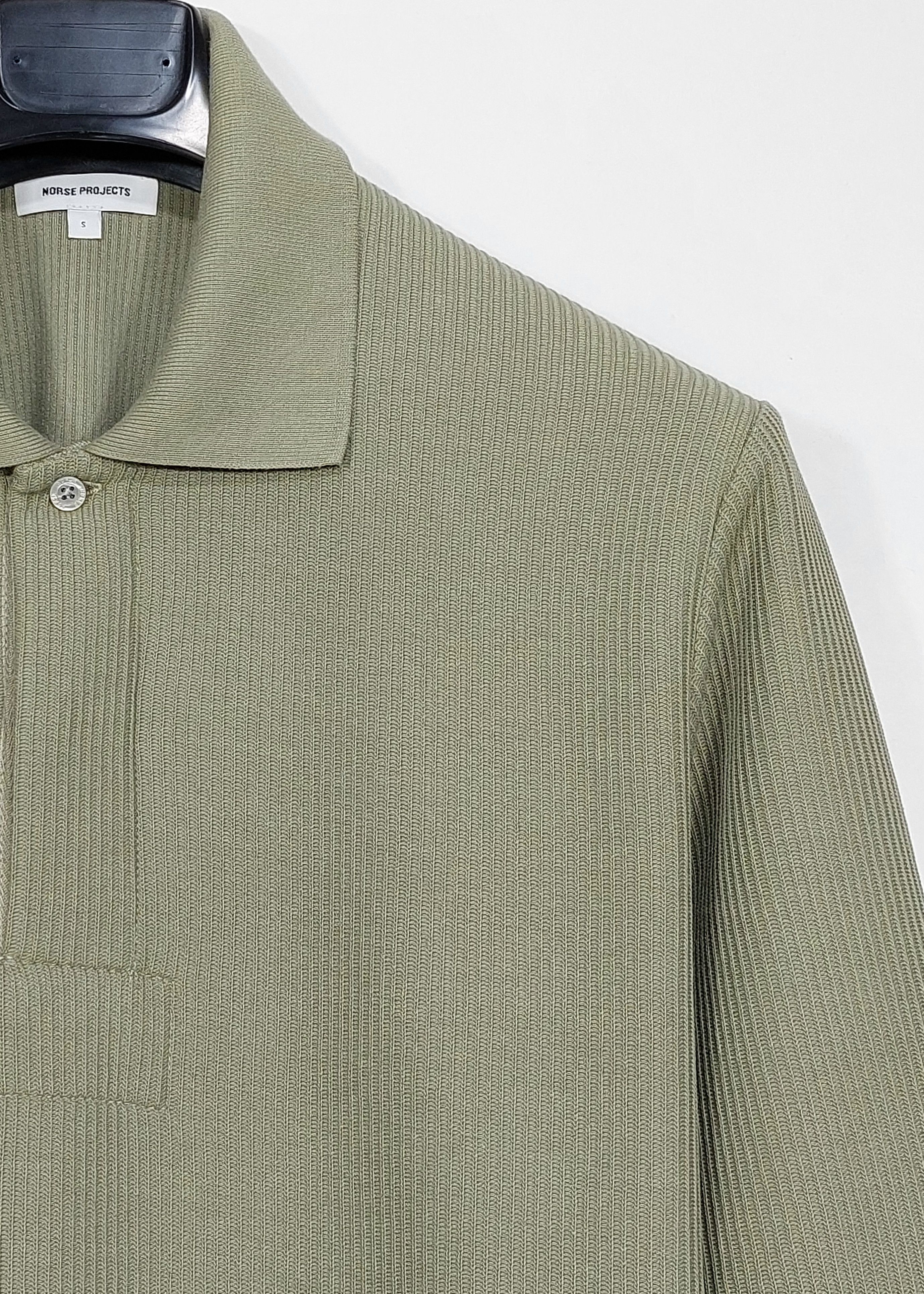 Norse Projects ruben double face LS polo shirt - clay S Size US S / EU 44-46 / 1 - 5 Thumbnail