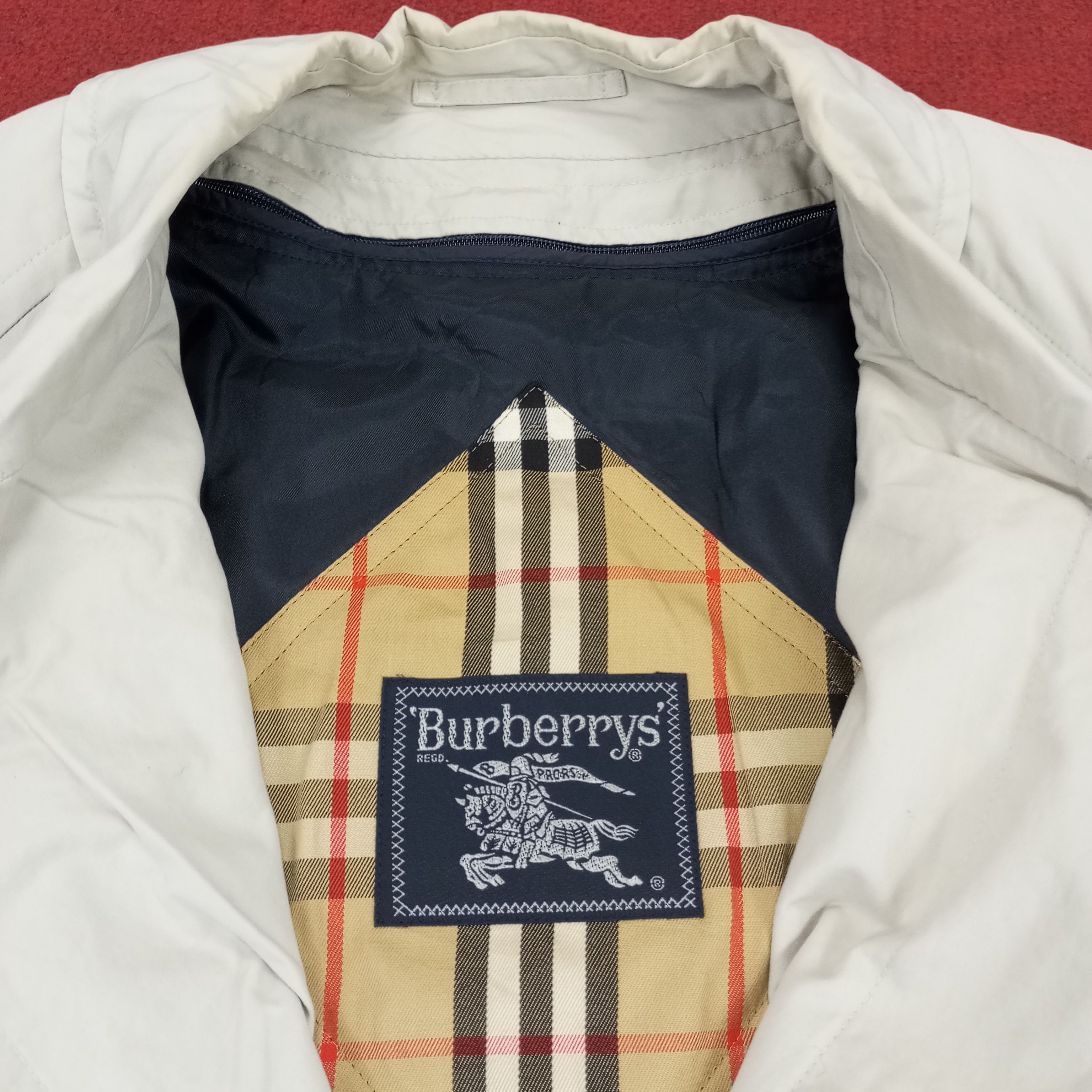 Burberry × Vintage Burberrys Fashion Style Trench Coat Jacket Size US L / EU 52-54 / 3 - 3 Thumbnail