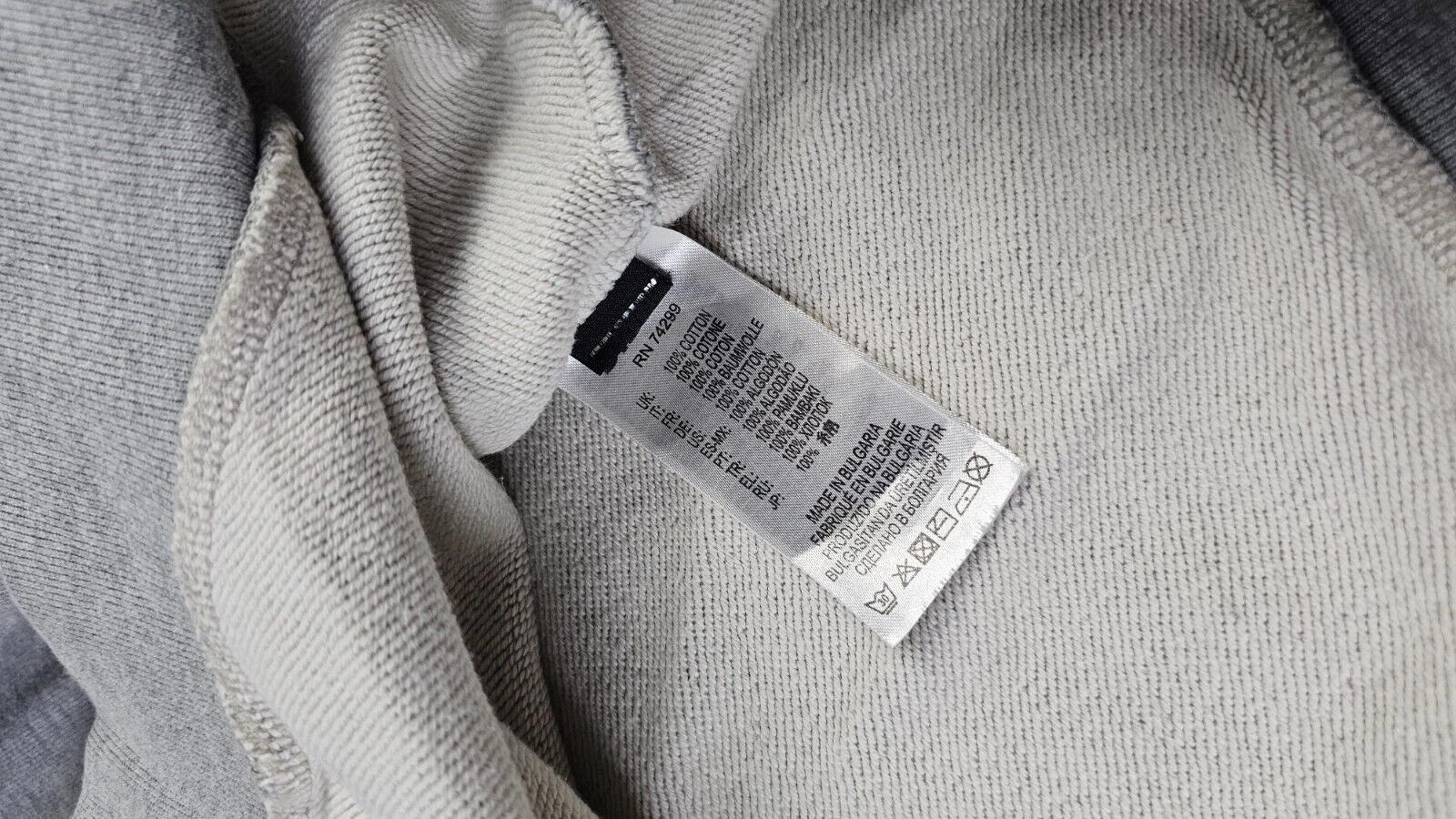 Diesel Diesel S-Ginn Denim Division Spellout Logo Hoodie Gray Men M Size US M / EU 48-50 / 2 - 8 Thumbnail