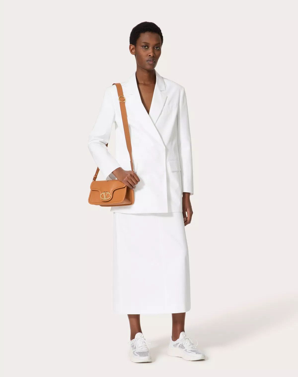 Valentino oc11z0725 Size:OS/Nappa Leather Shoulder Bag in Almond Beige Size ONE SIZE - 8 Thumbnail