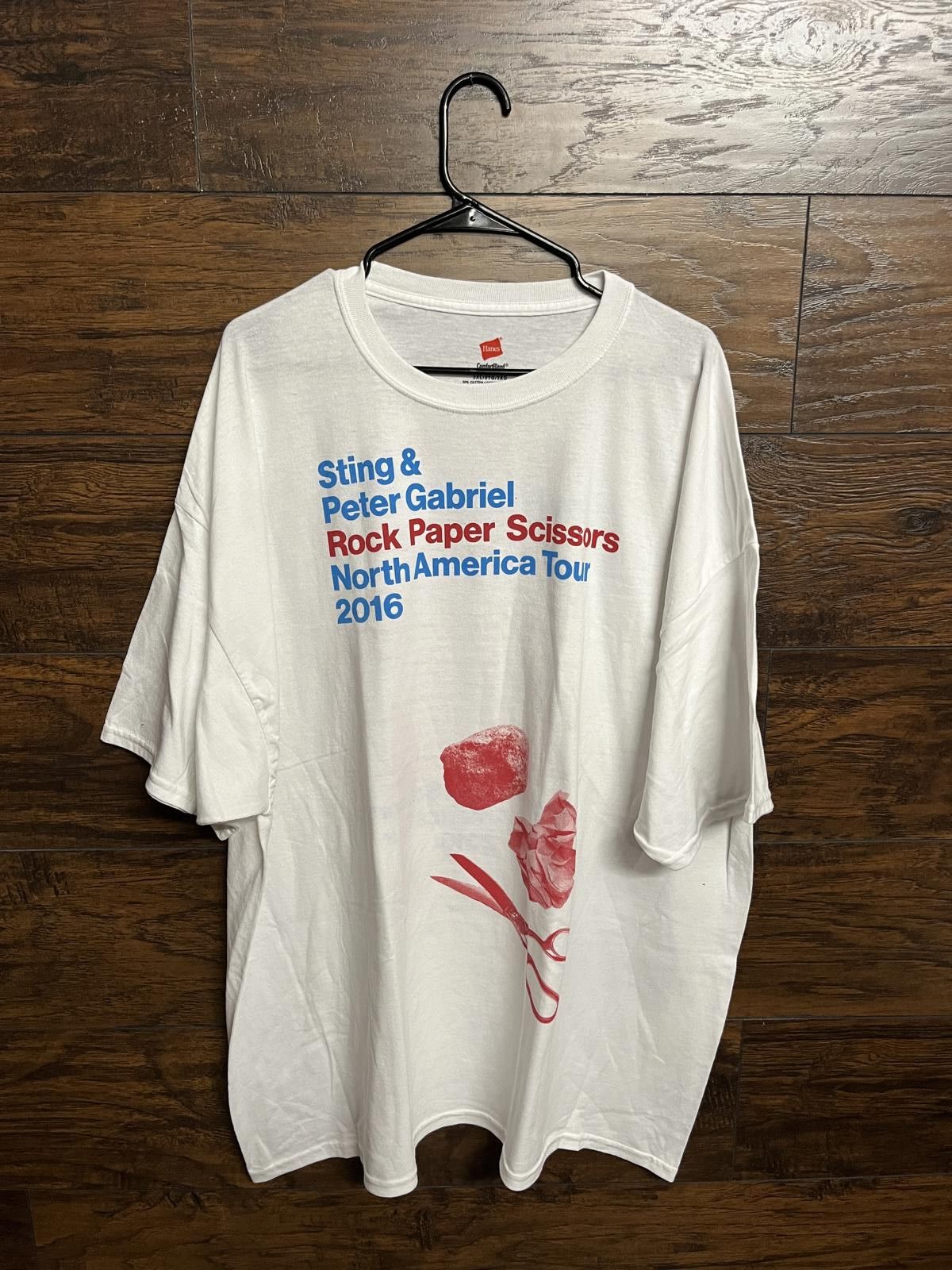 Sting & Peter Gabriel T-shirt Rock Paper Scissors Tour 2016