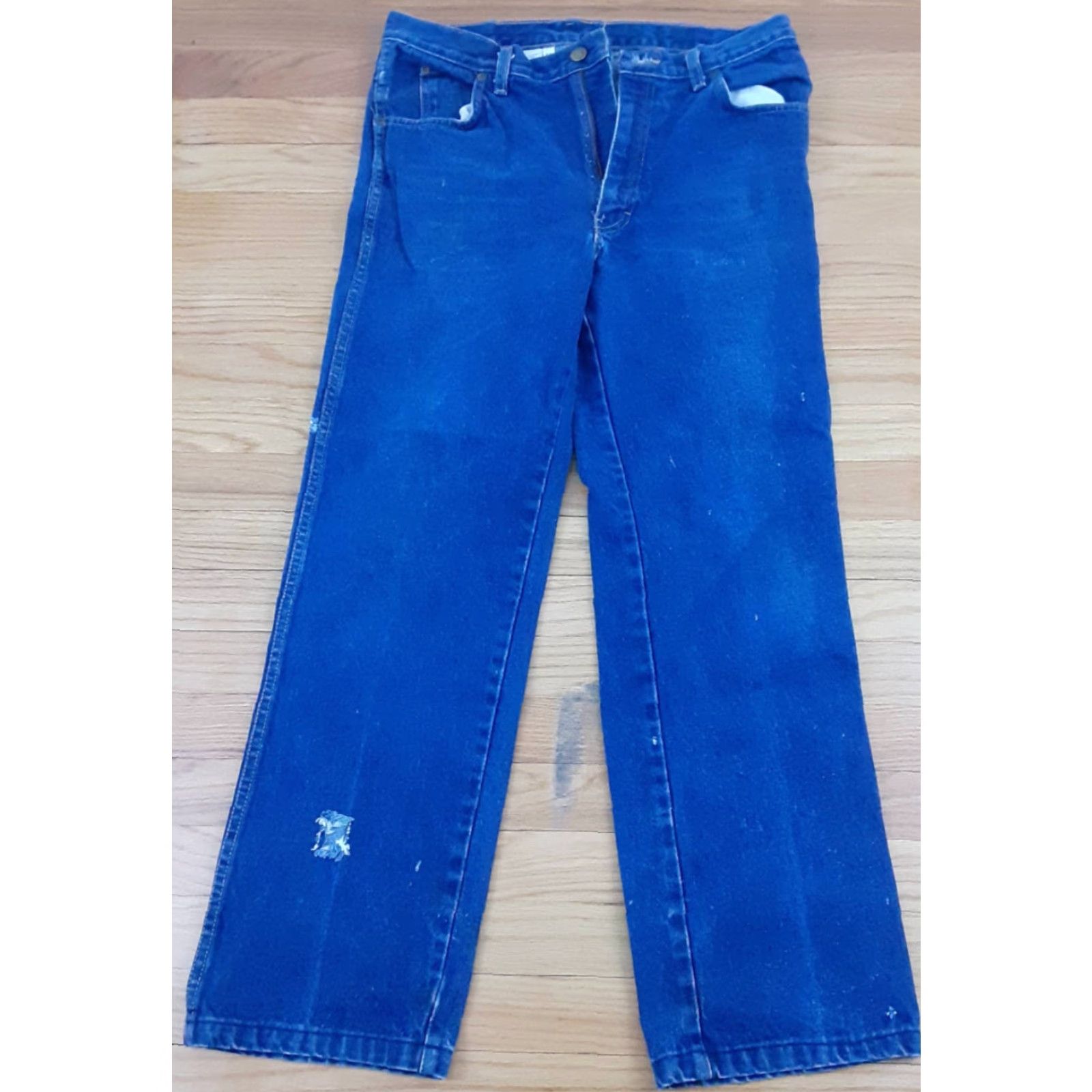 Calvin Klein VINTAGE Calvin Klein Jeans Mens 33 30 Blue USA made Jeans Straight 33 Inseam 30 Waist 33 Blue USA Mens Size US 33 - 2 Thumbnail