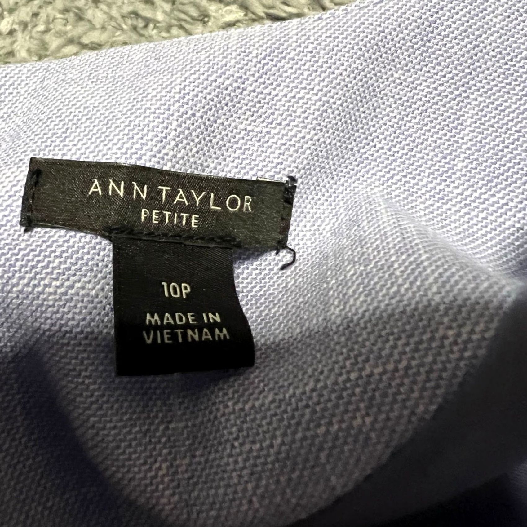 Ann Taylor Ann Taylor Dress Women 10P Petite Side Tuck Sleeveless Faux Wrap Sheath Knee Purple Mens? Size L / US 10 / IT 46 - 7 Thumbnail