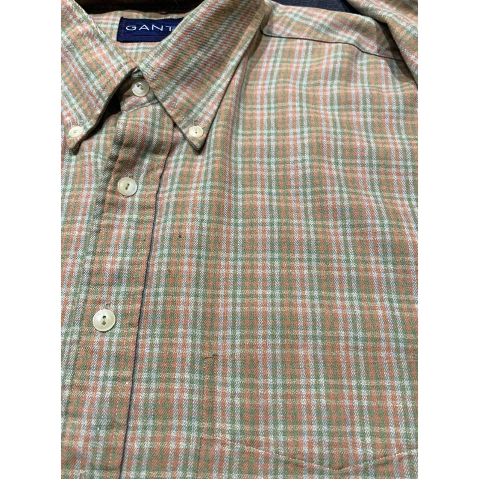 Gant GANT Mens XL Check Button Up Long Sleeve Preppy Plaid Twill Shirt Blue Multicolor Size US XL / EU 56 / 4 - 4 Thumbnail