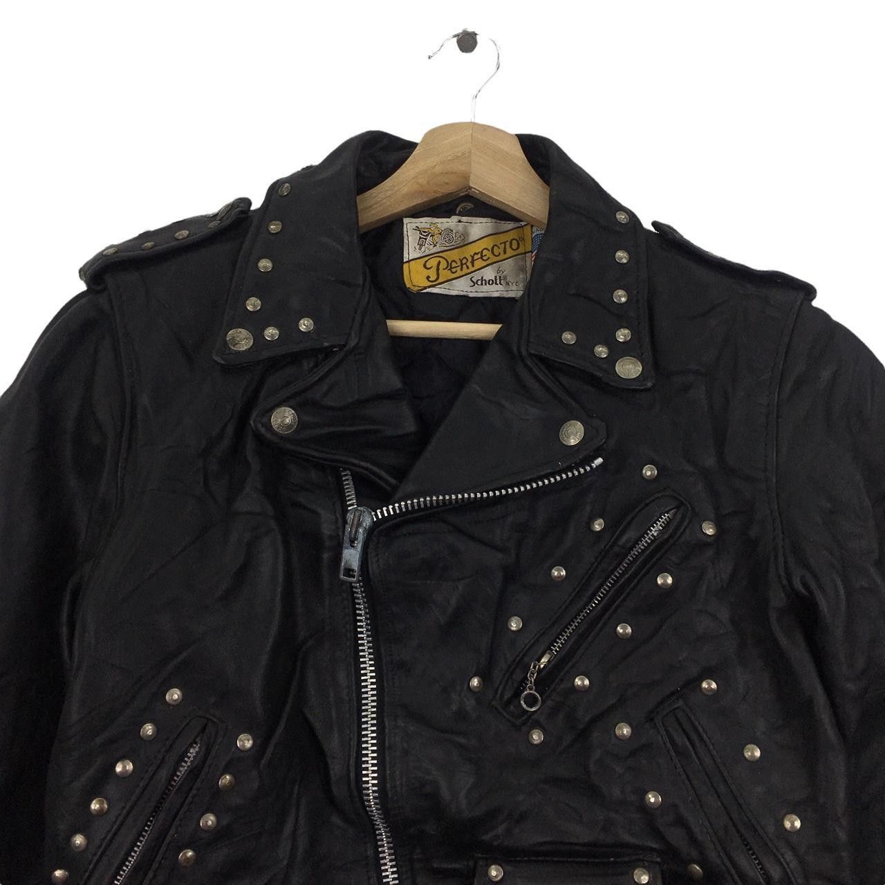 Vintage Vtg 70’ SCHOTT PERFECTO NYC Motorcycle Leather Jacket Biker Size S / US 4 / IT 40 - 2 Thumbnail
