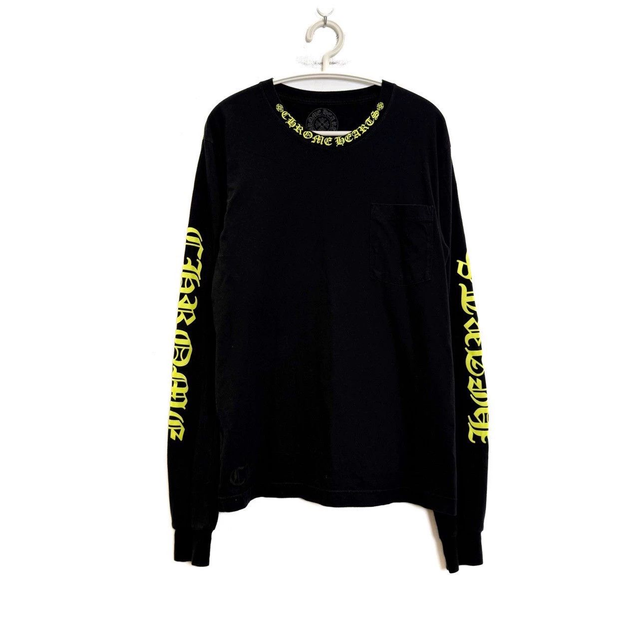 Chrome Hearts Chrome Hearts Black and Yellow Logo Long-Sleeve T-Shirt Size US S / EU 44-46 / 1 - 1 Thumbnail