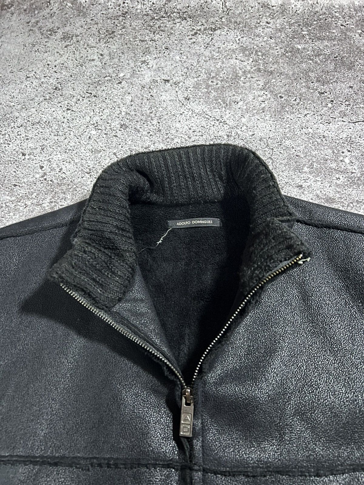 Adolfo Dominguez Black Leather Jacket Size US M / EU 48-50 / 2 - 5 Thumbnail