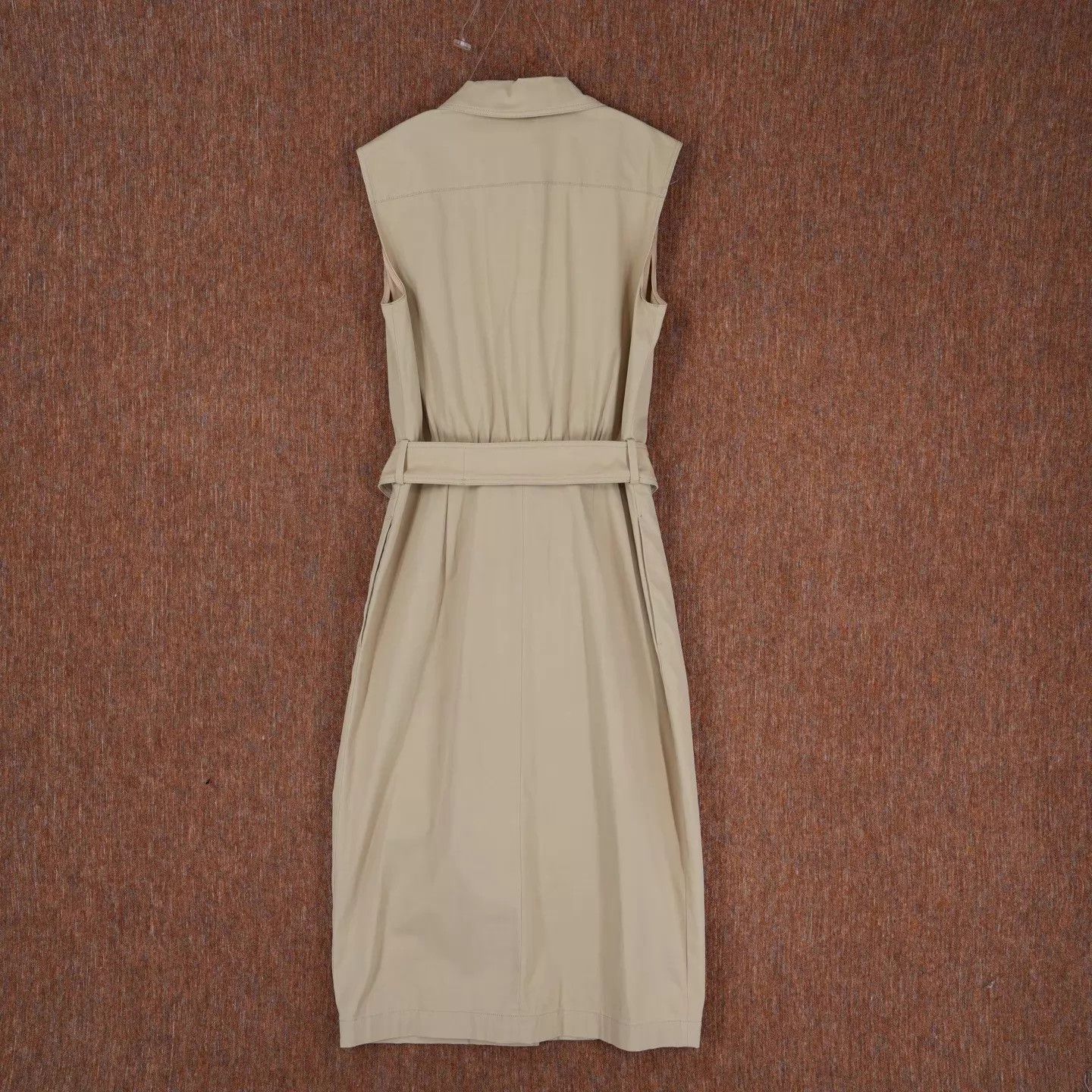 Max Mara MaxMara sleeveless khaki dress 36 98 Size XS / US 0-2 / IT 36-38 - 2 Thumbnail