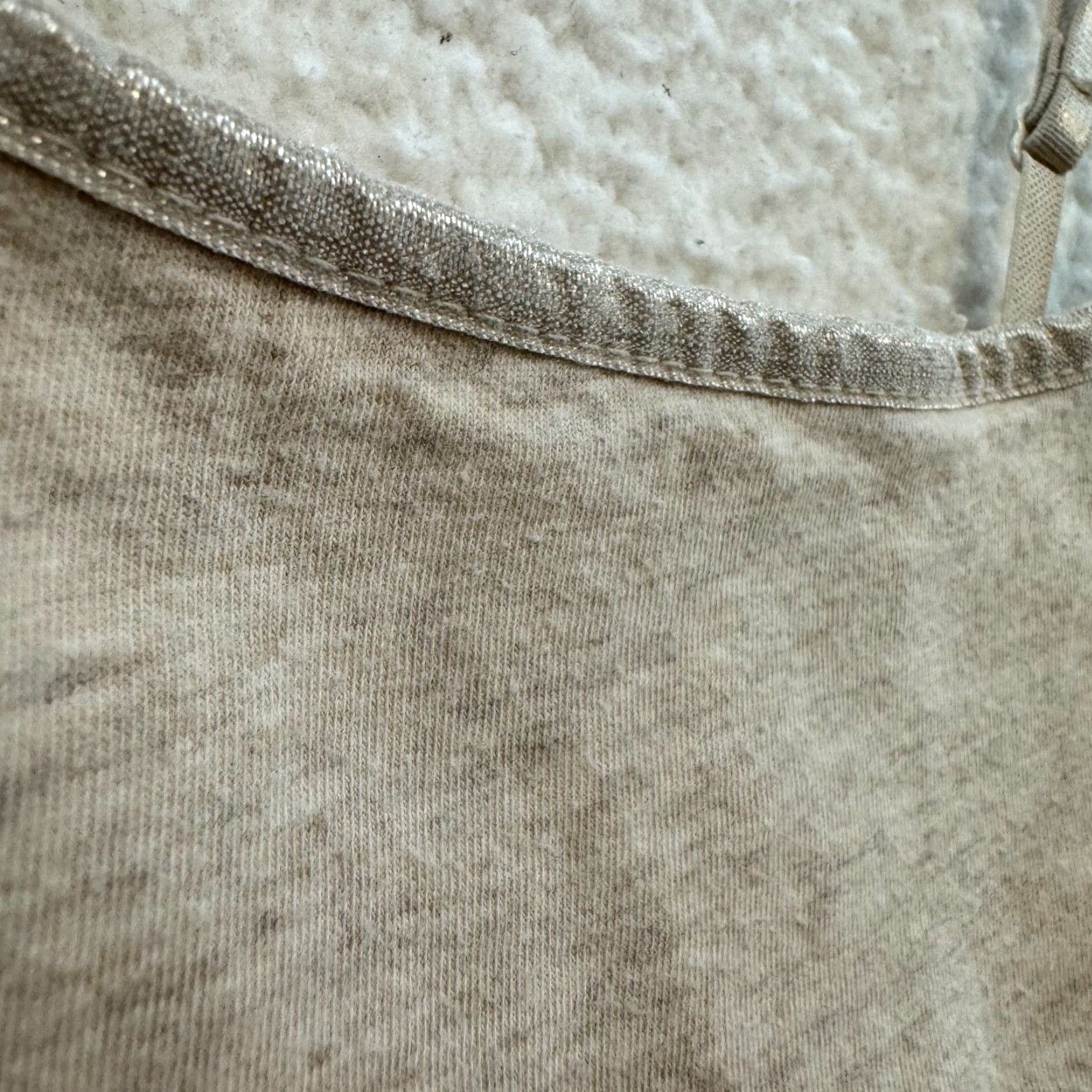 Vintage VINTAGE Y2K Camisole Tank Top SHIRT Small Beige Built-in-Bra Grunge Boho Fairy Womens Girls Mens (adjust as per applicable gender) Size S / US 4 / IT 40 - 4 Thumbnail