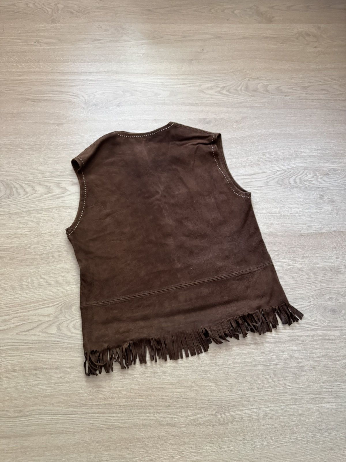 Cowboy Equipment Vintage 40’s WWII Genuine Leather Cowboy Western Vest Size US M / EU 48-50 / 2 - 6 Thumbnail